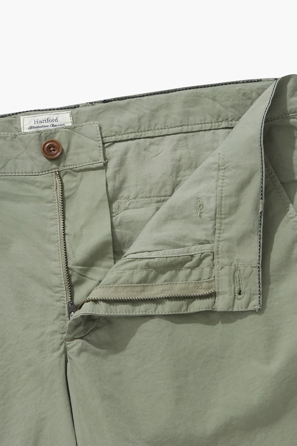 면 100 BYRON 반바지 카키 QE4SMHTPT012Q78