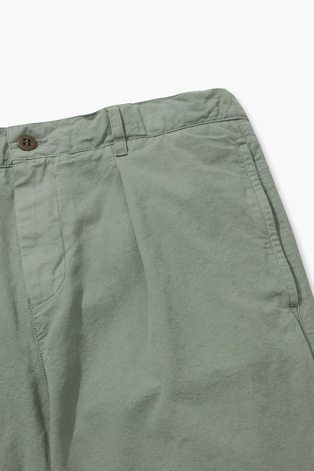 린넨 면 믹스 TONY 바지 그린 QE4SMHTPT004Q75