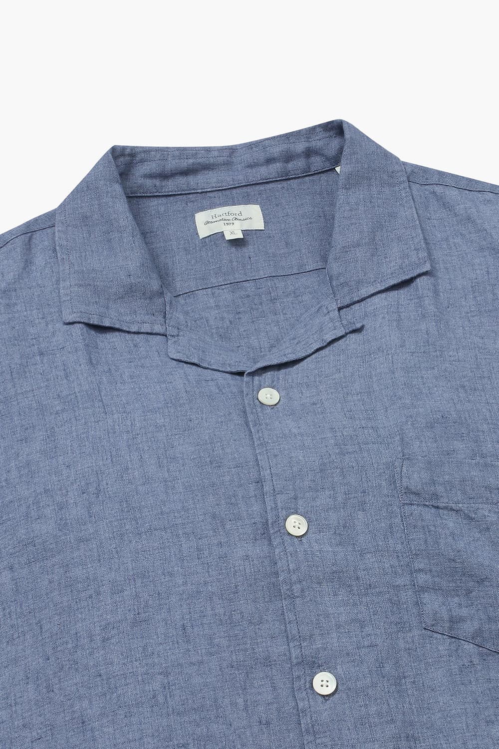 린넨 포켓 테일러드 카라 반소매 셔츠 BB14017 01