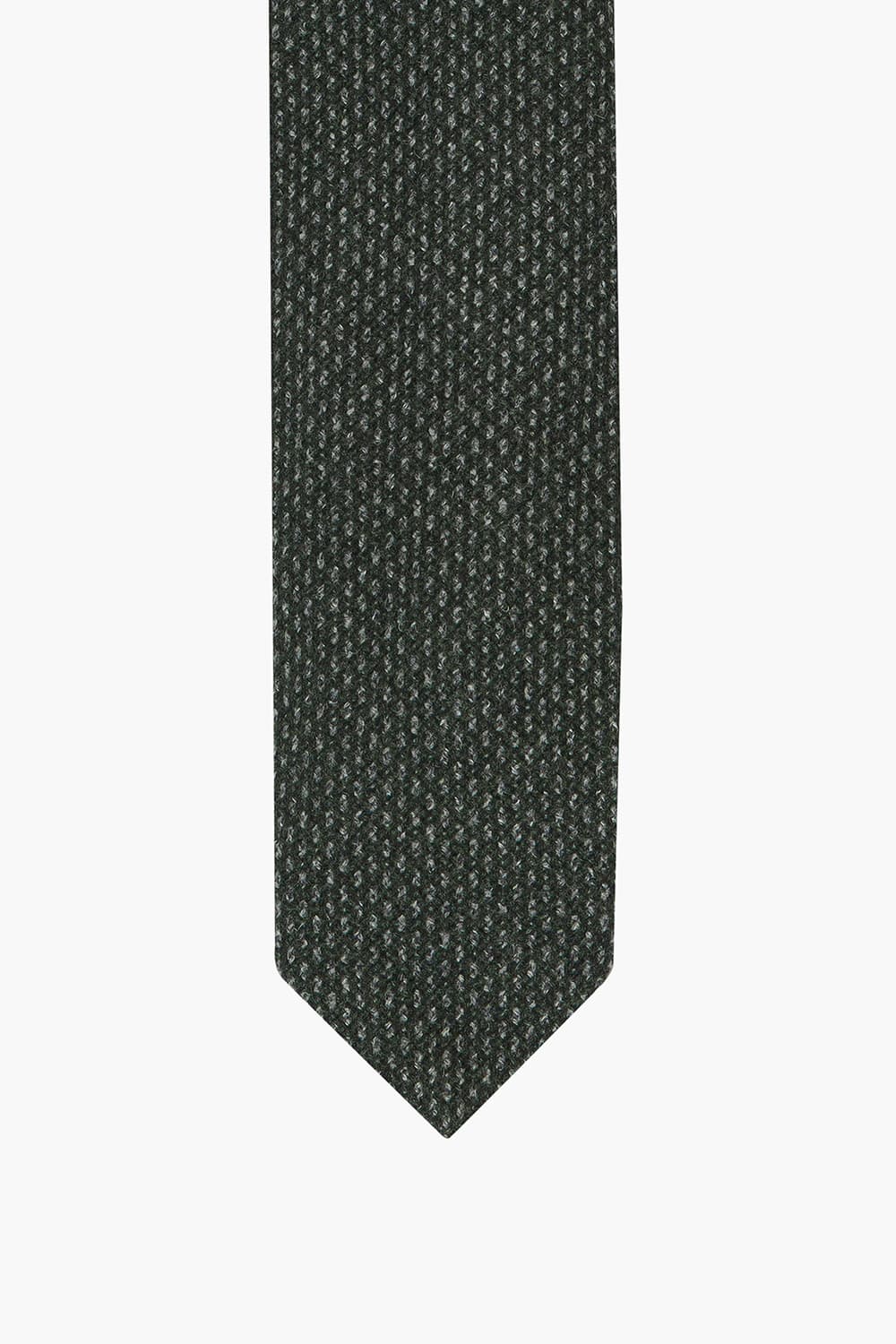 다크 그린 울 실크 믹스 넥타이 RD8FMBBTI106R77