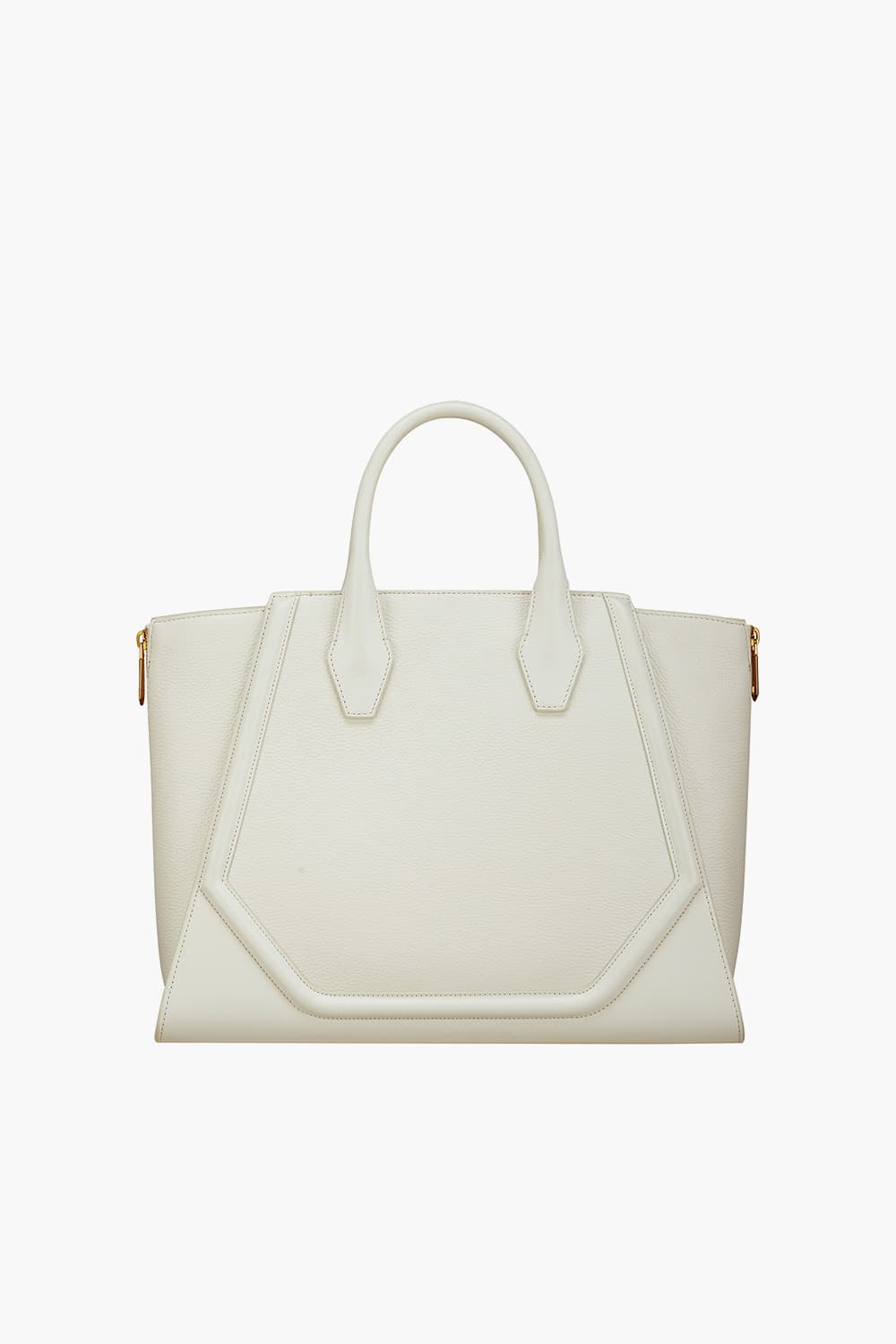 리비에라 미디움 토트백 화이트/골드 N1RV262WH2