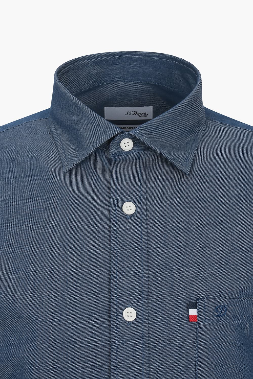 데님라이크 포켓 트리콜로르 956 뉴 캐주얼 셔츠 블루 SE4SM22LS956SBU