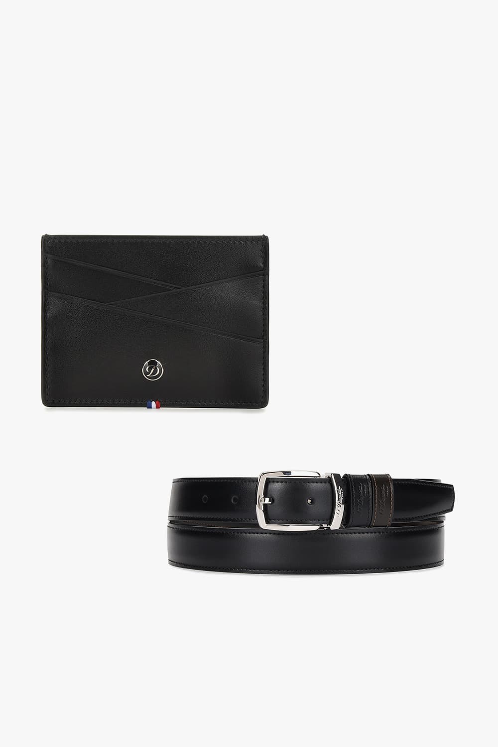 [단독 SET] 팔라듐 핀버클 양면벨트 + 네오 캡슐 카드 홀더 블랙