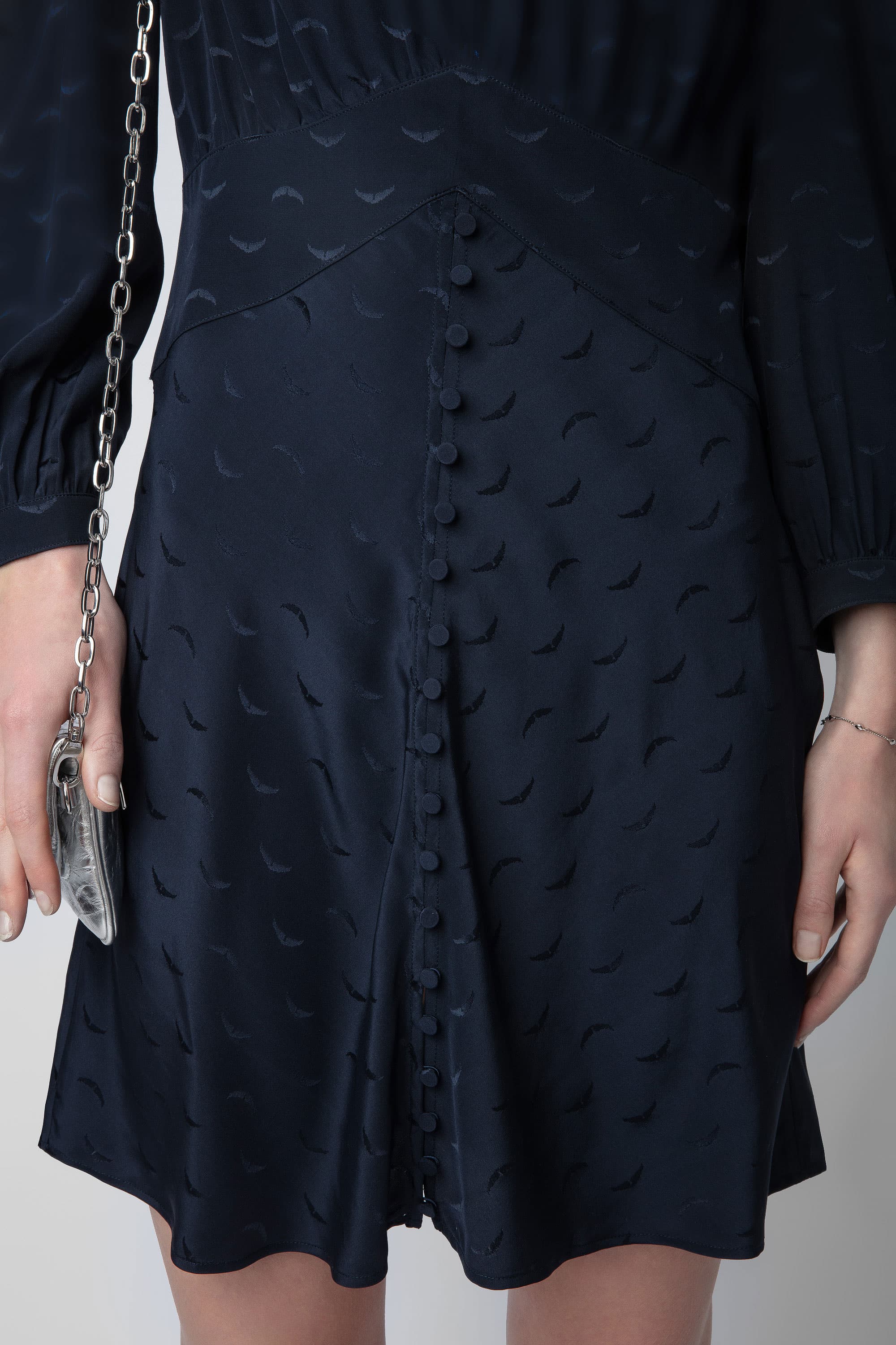 [특가] Rhodri Silk Jacquard Dress