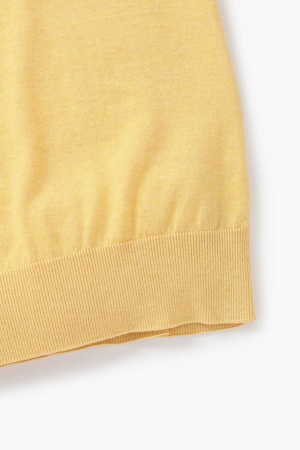 코튼 솔리드 라운드 니트 옐로우 RE4SMBAKN101R25