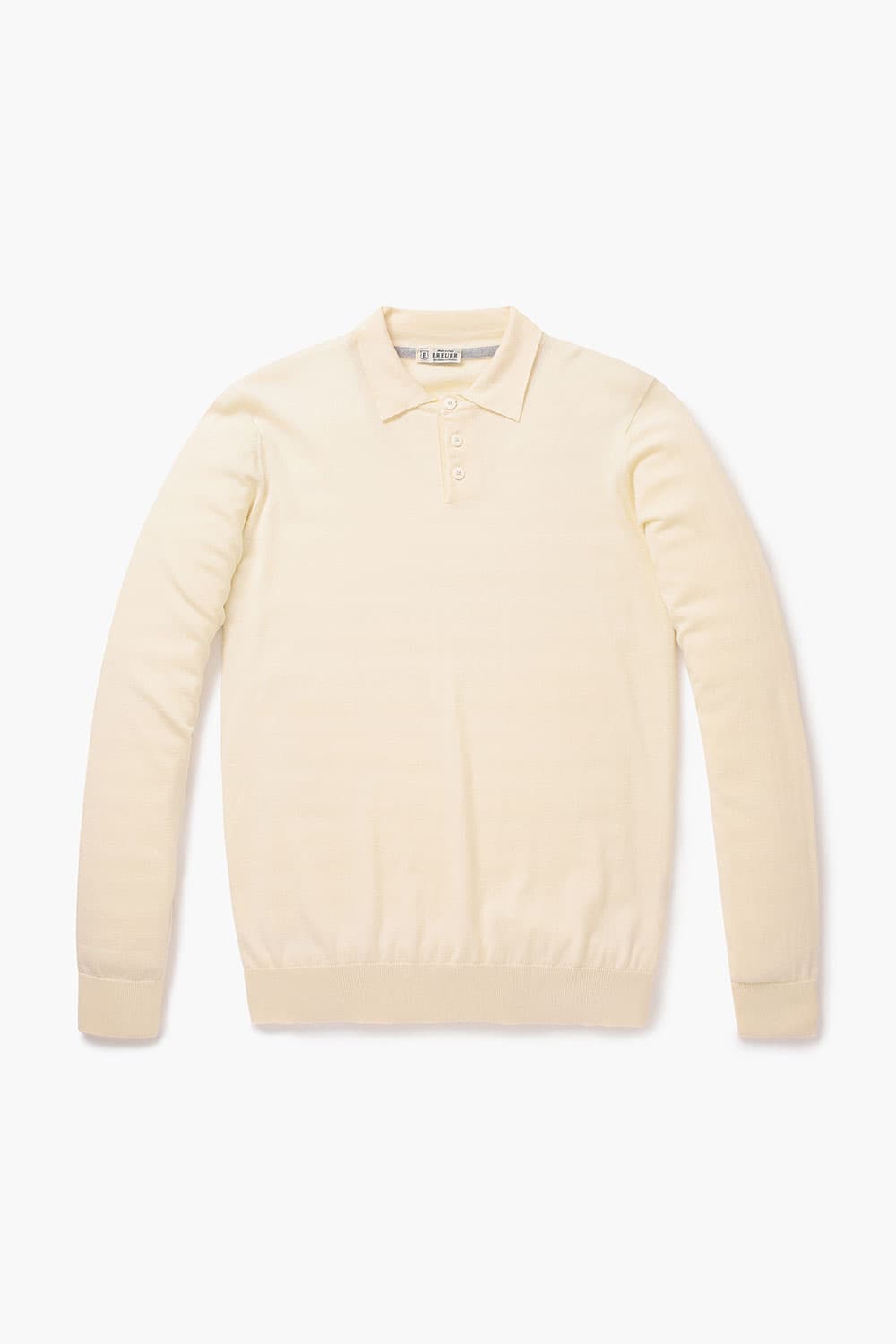 코튼 솔리드 폴로 니트 아이보리 RE4SMBAKN102R10