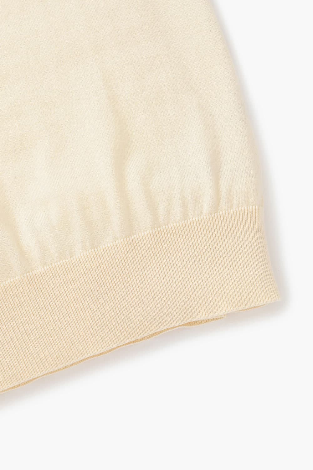 코튼 솔리드 폴로 니트 아이보리 RE4SMBAKN102R10