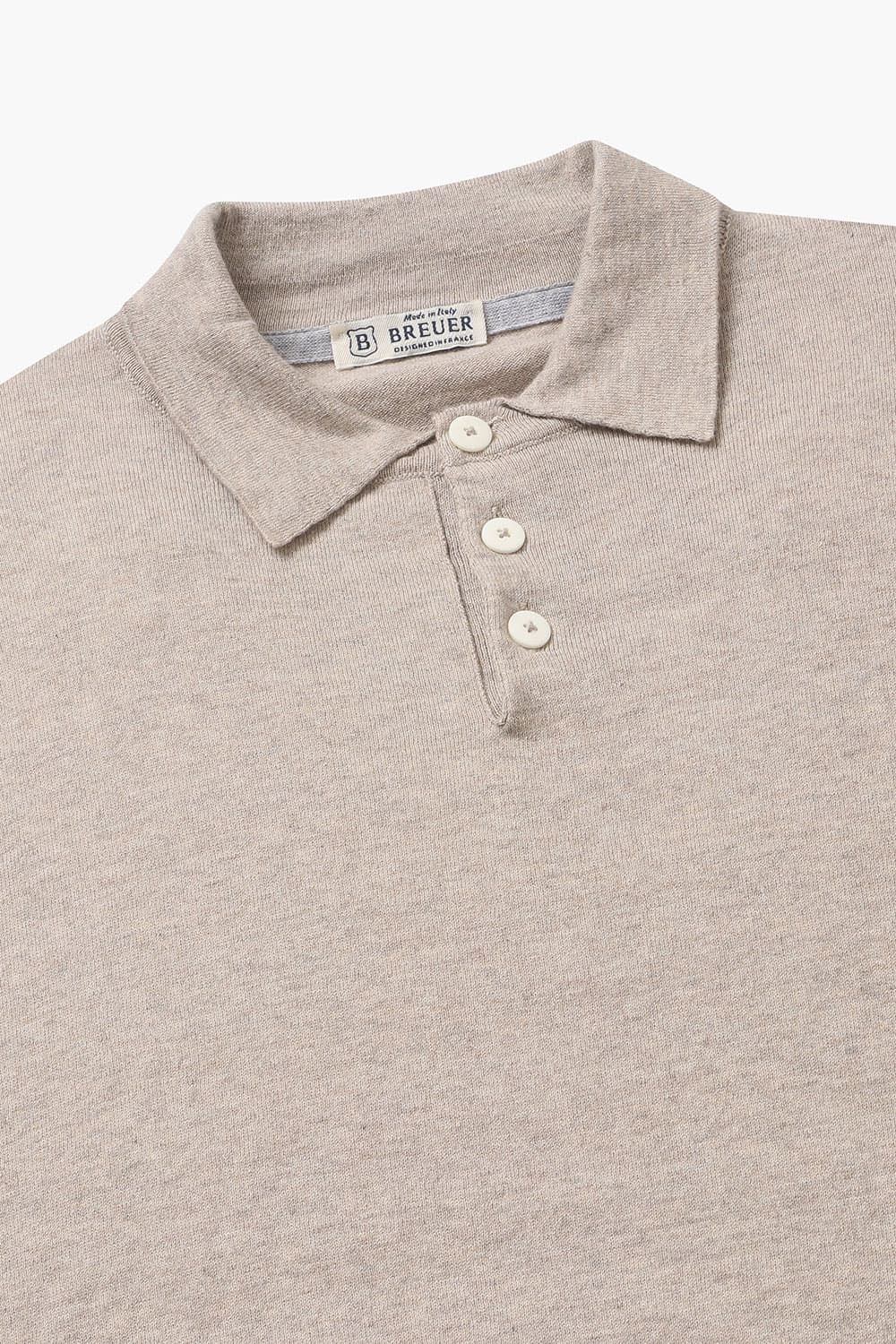코튼 솔리드 폴로 니트 라이트브라운 RE4SMBAKN102R80
