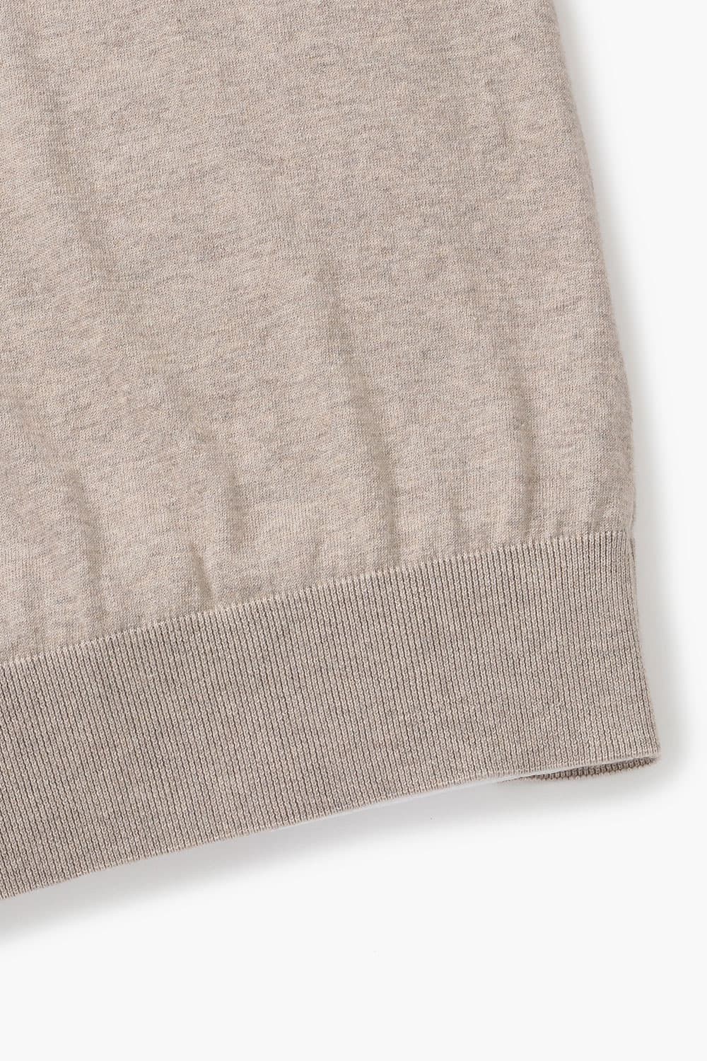 코튼 솔리드 폴로 니트 라이트브라운 RE4SMBAKN102R80