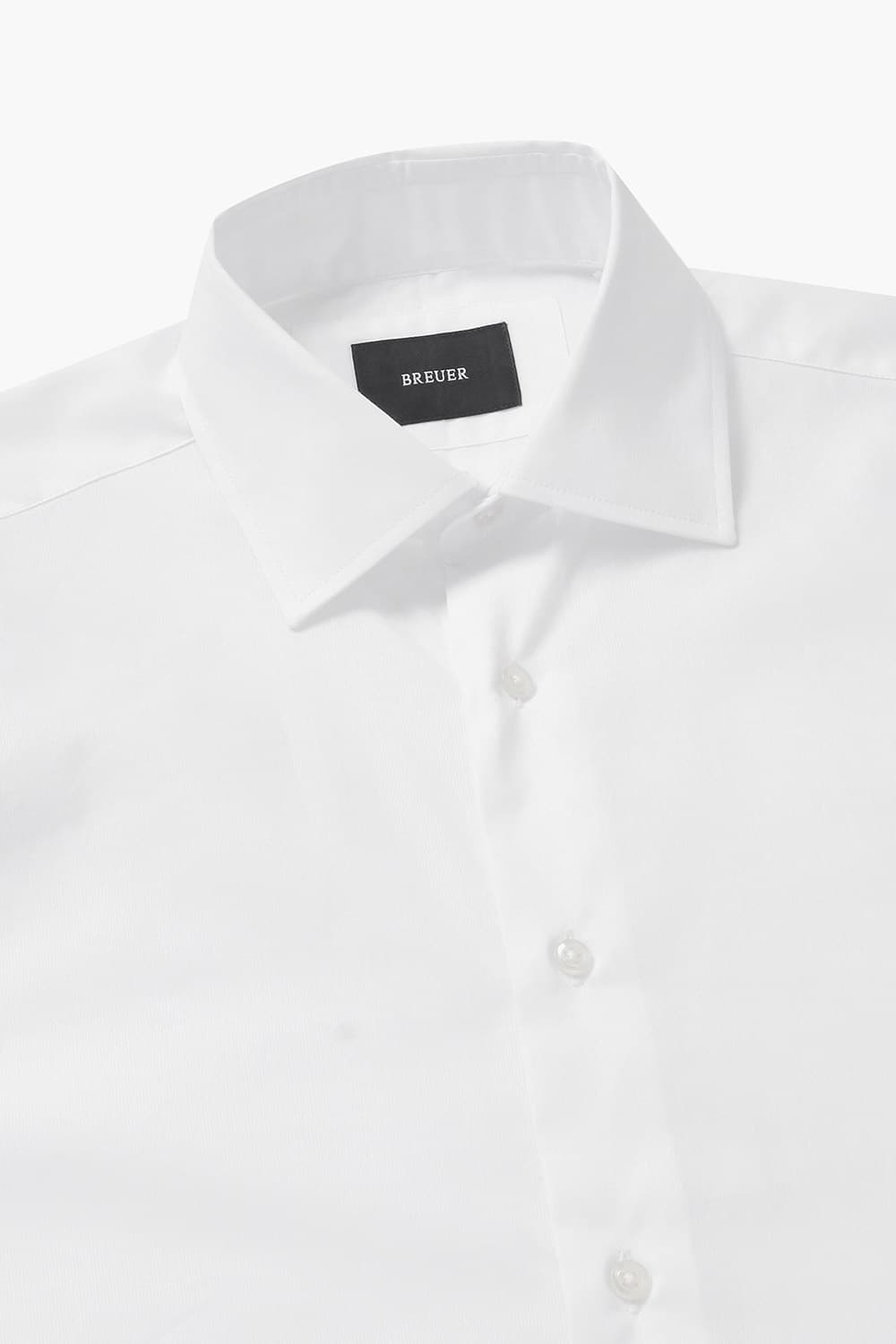 코튼 솔리드 도비 셔츠 화이트 RE4SMBASH801R01