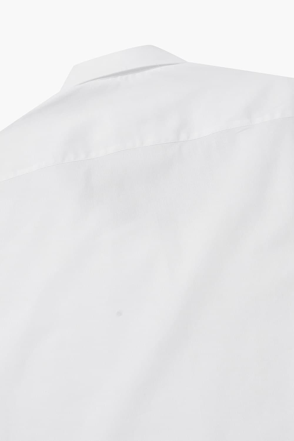 코튼 솔리드 도비 셔츠 화이트 RE4SMBASH801R01