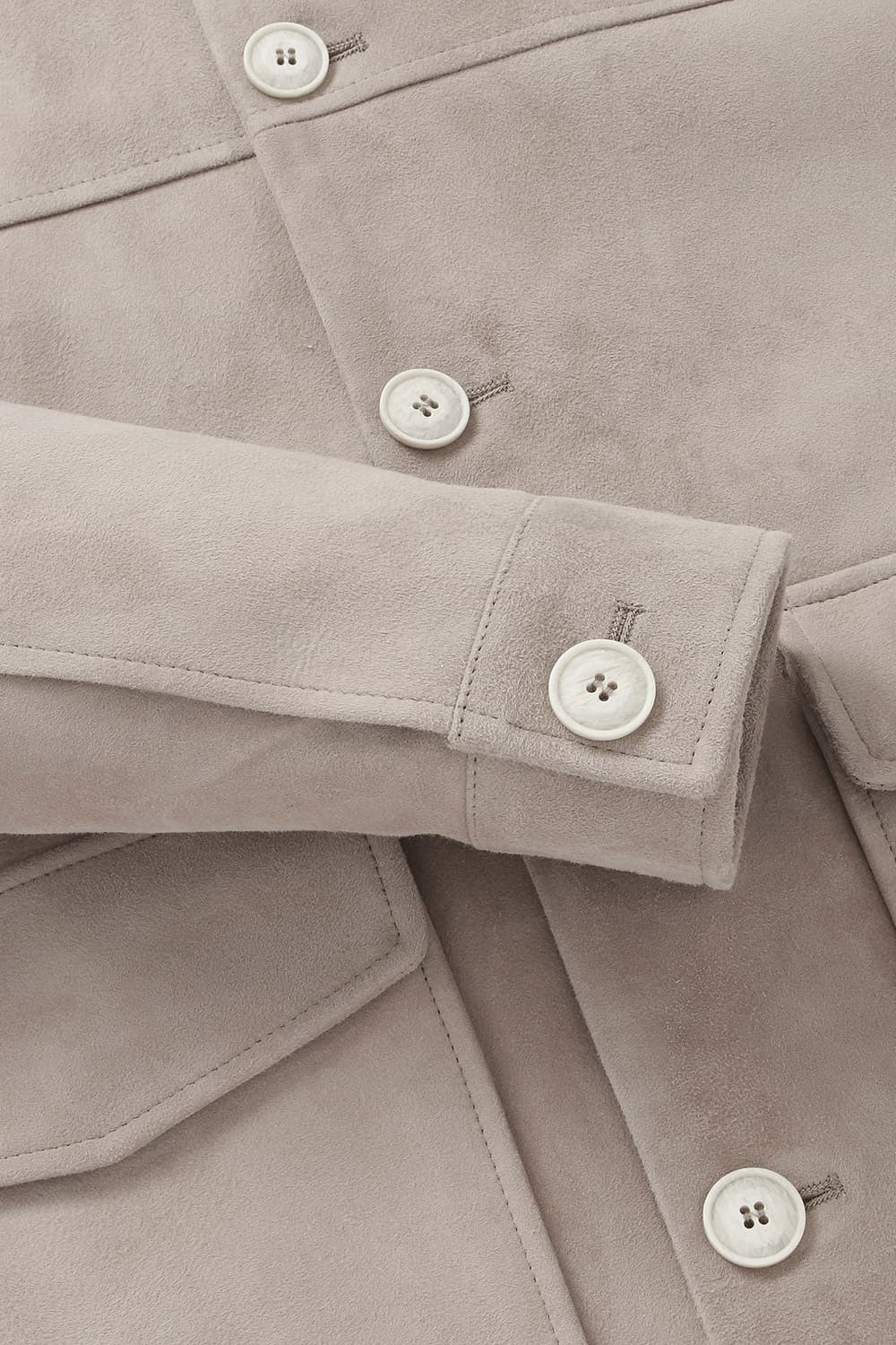 램스킨 스웨이드 오버재킷 베이지 RE4SMBAOT801R15