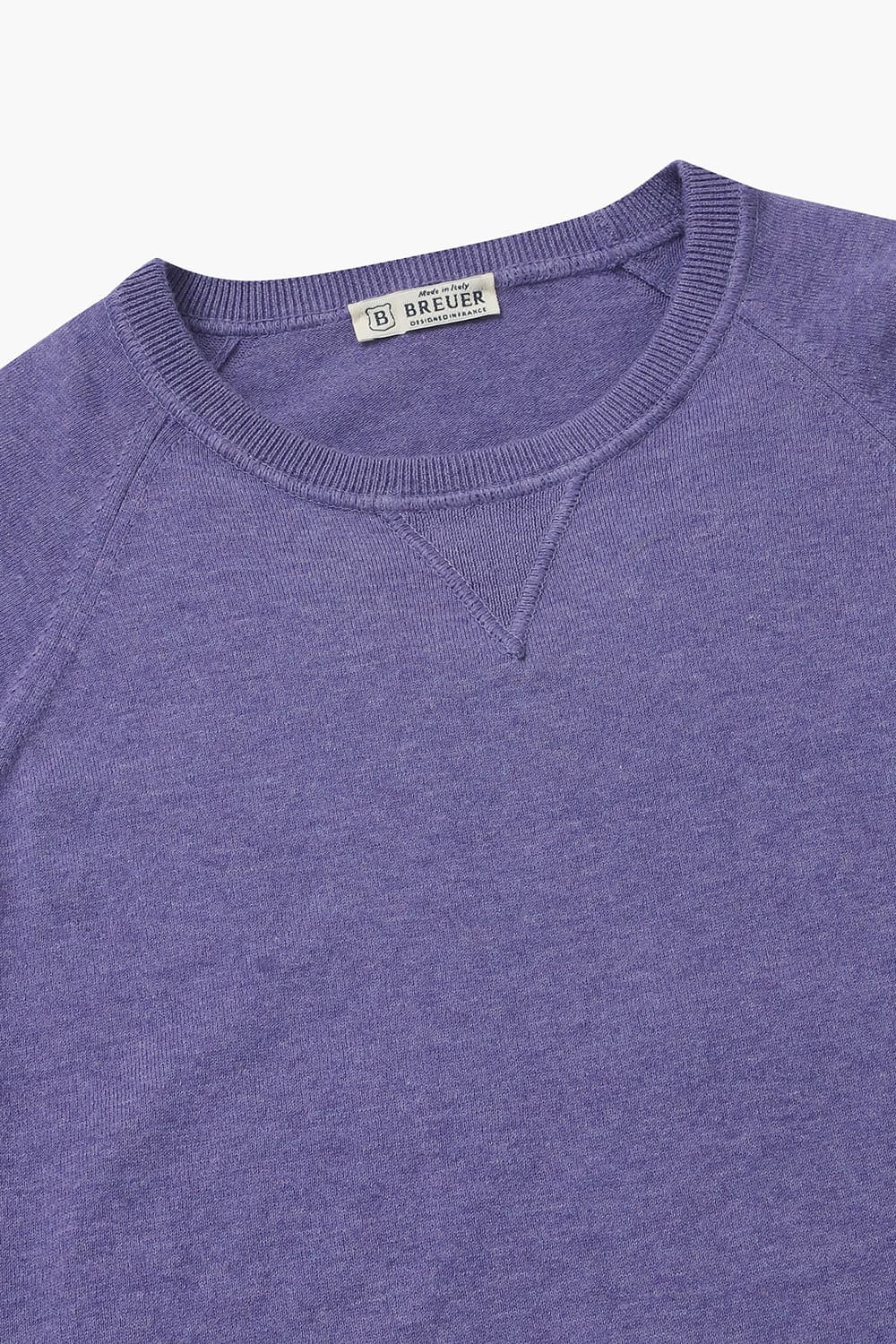 코튼 라운드 니트 다크퍼플 RE4SMBAKN103R55