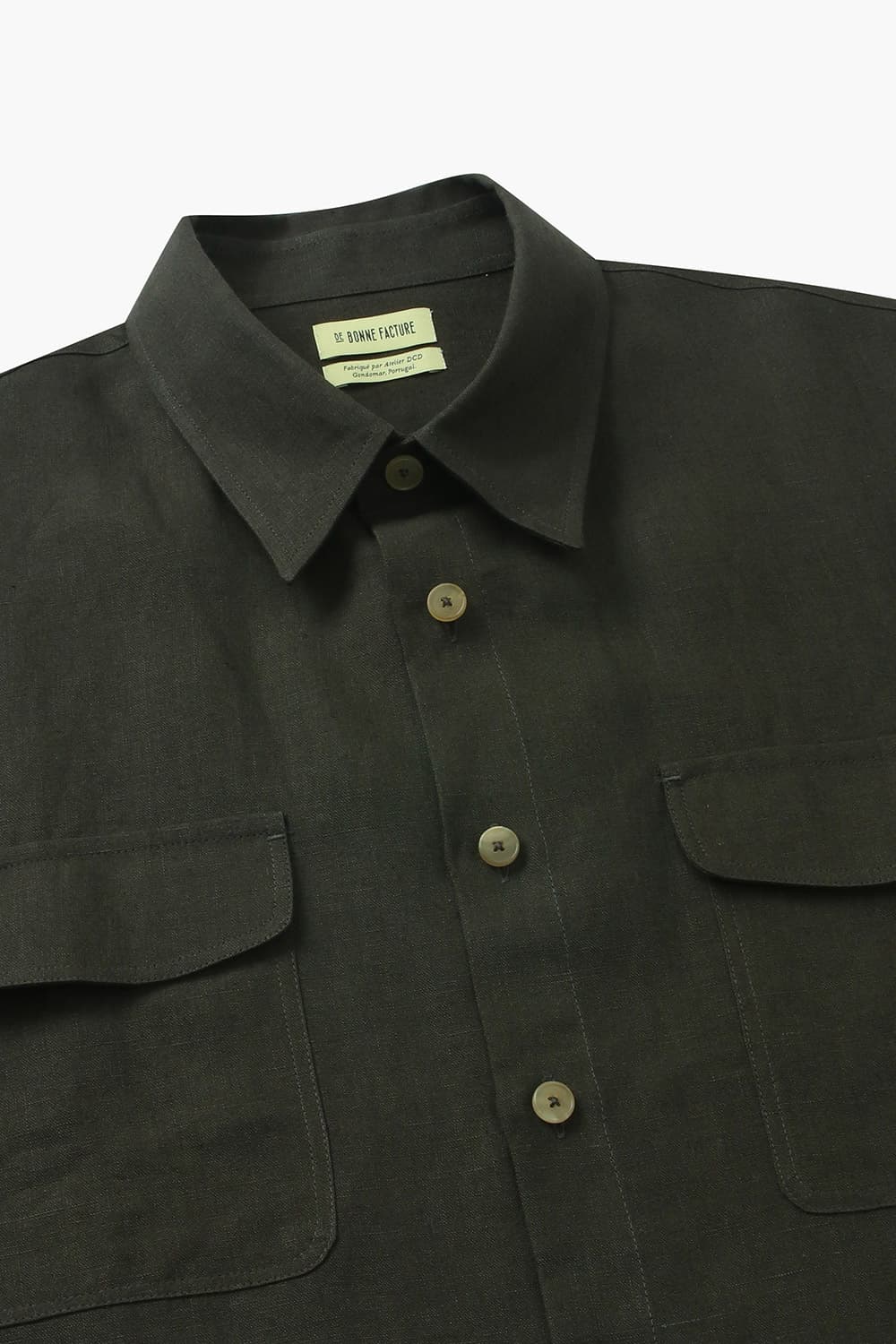 린넨 투 포켓 오버사이즈 셔츠 CH32 BELGIAN LARB