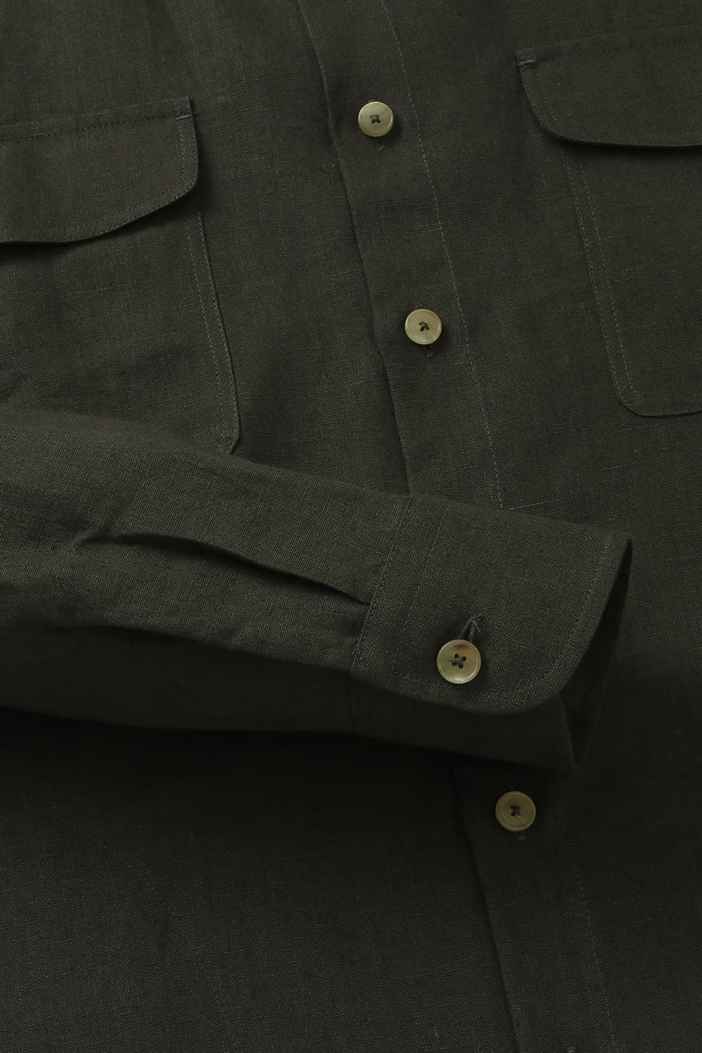 린넨 투 포켓 오버사이즈 셔츠 CH32 BELGIAN LARB