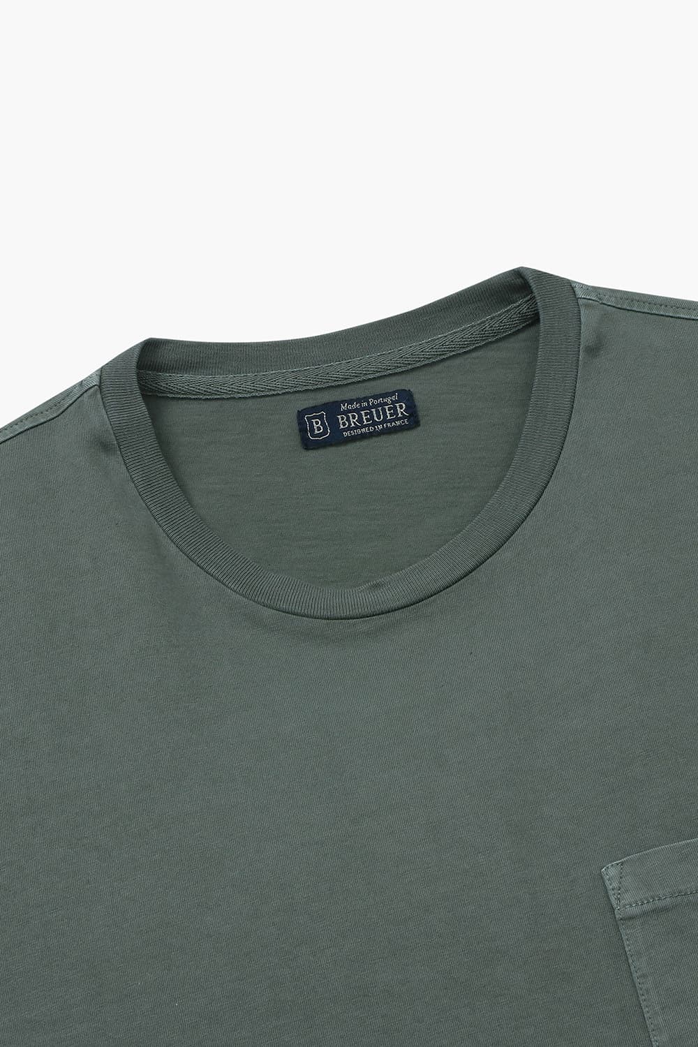 코튼 포켓 크루넷 반소매 티셔츠 66030P461810