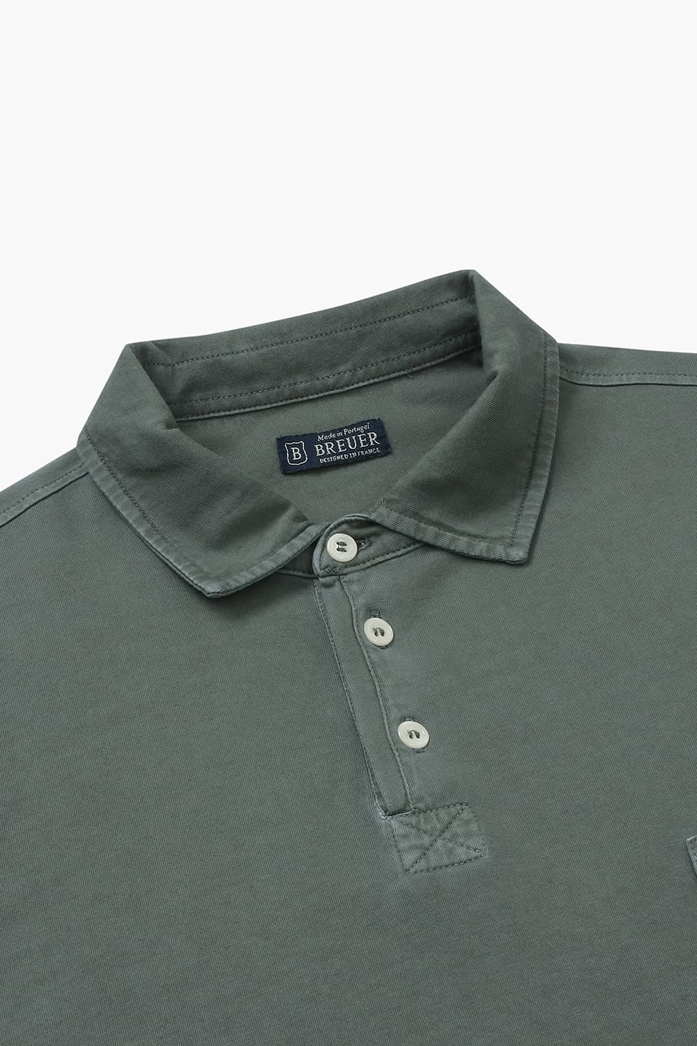 코튼 버튼 다운 포켓 반소매 티셔츠 69170P461810