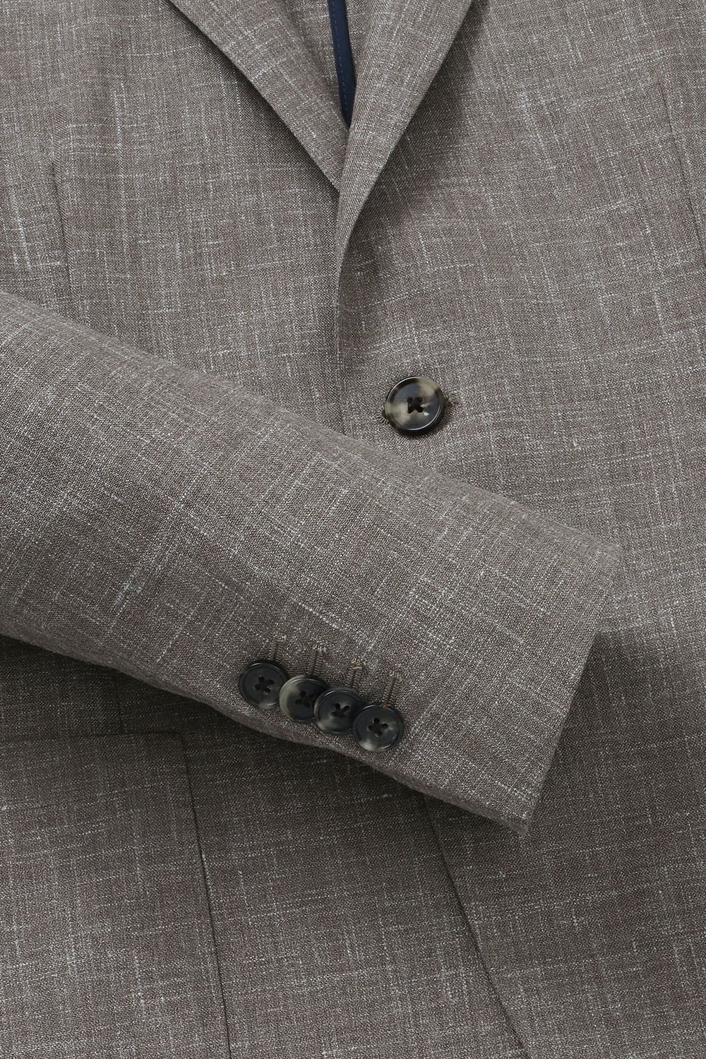 울 실크 믹스 체크 SALENTO 자켓 라이트 브라운 RE4SMBAJA204R84