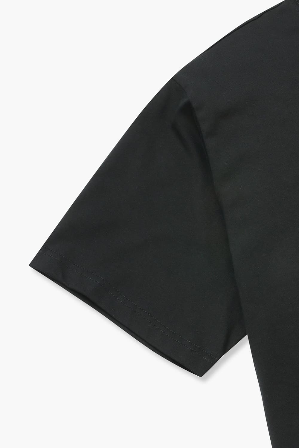 THOMAS 코튼 엠브로이더리 패치 반소매 티셔츠 234 025 07 0006BLK