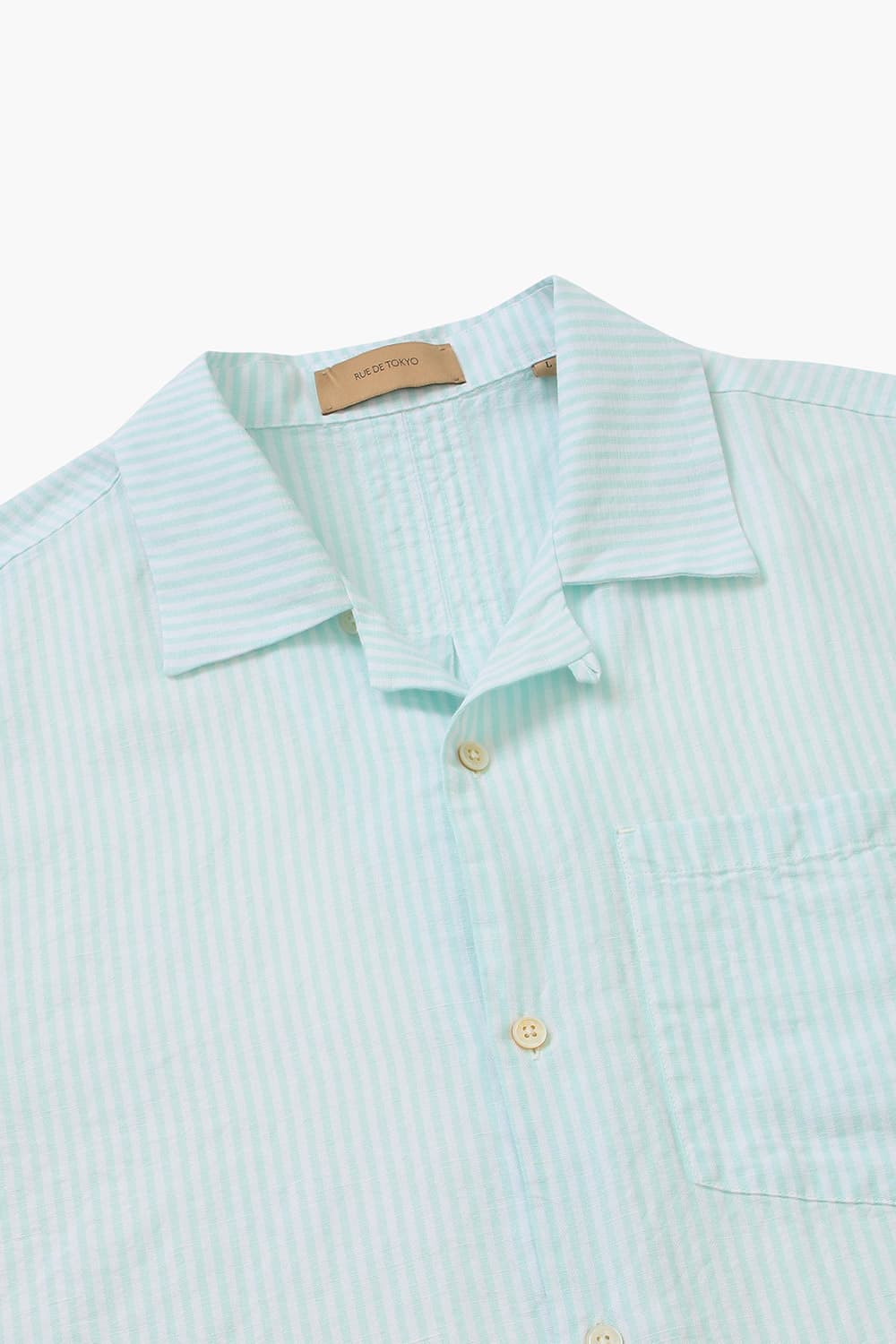 SETH 린넨 스트라이프 테일러드 카라 셔츠 242 173 0115WGS