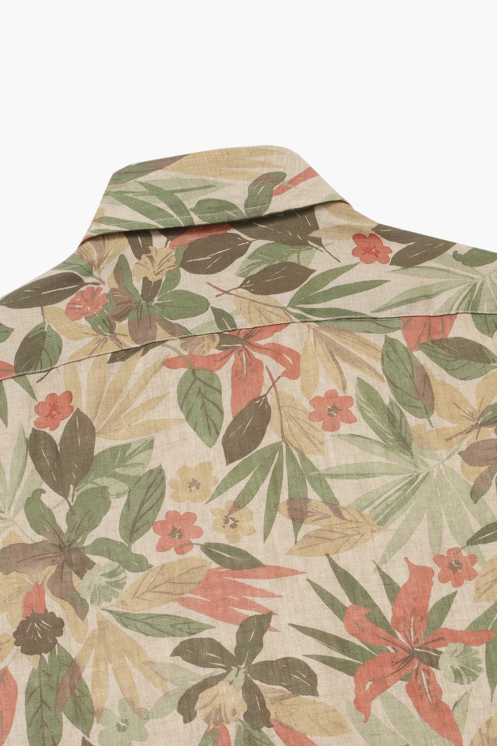 린넨 친스 패턴 셔츠 CA231P443701