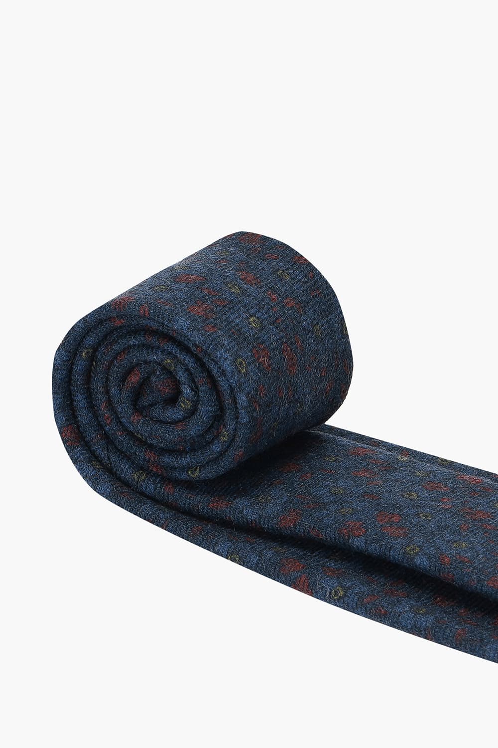 울 플라워 패턴 넥타이 03022H820205