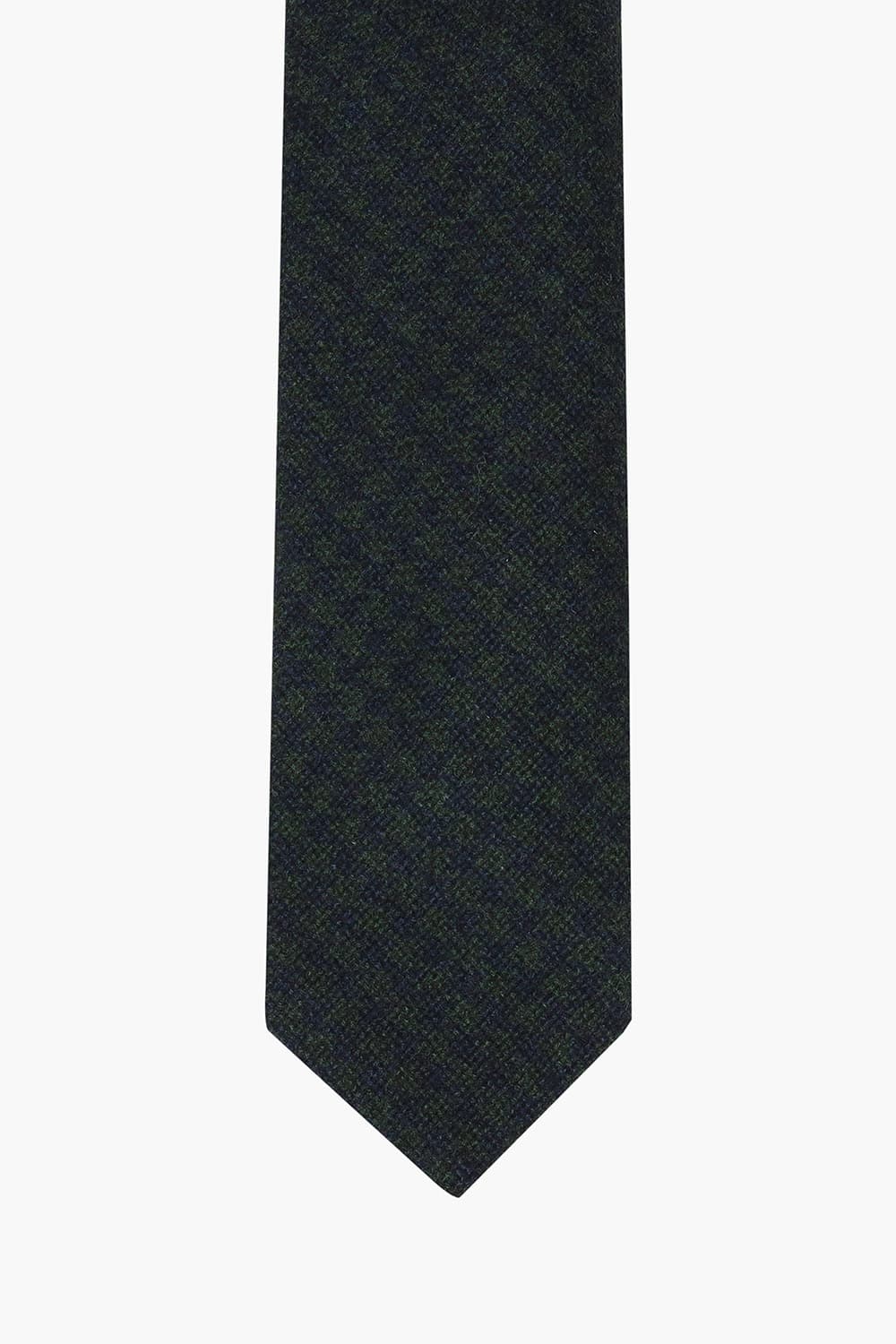 다크 그린 울 실크 믹스 넥타이 RD8FMBBTI104R77