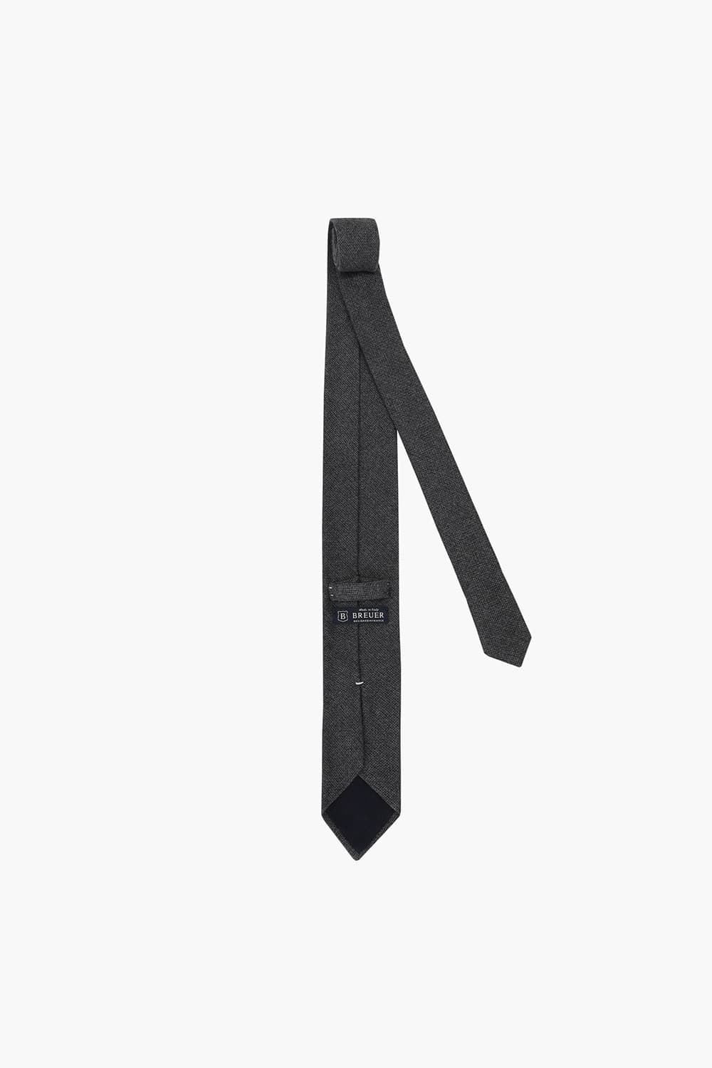 다크 그레이 울 실크 믹스 넥타이 RD8FMBBTI101R98