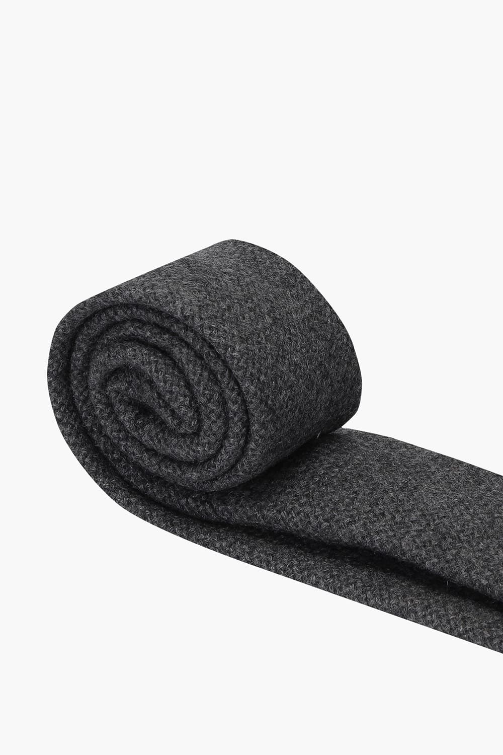 다크 그레이 울 실크 믹스 넥타이 RD8FMBBTI101R98