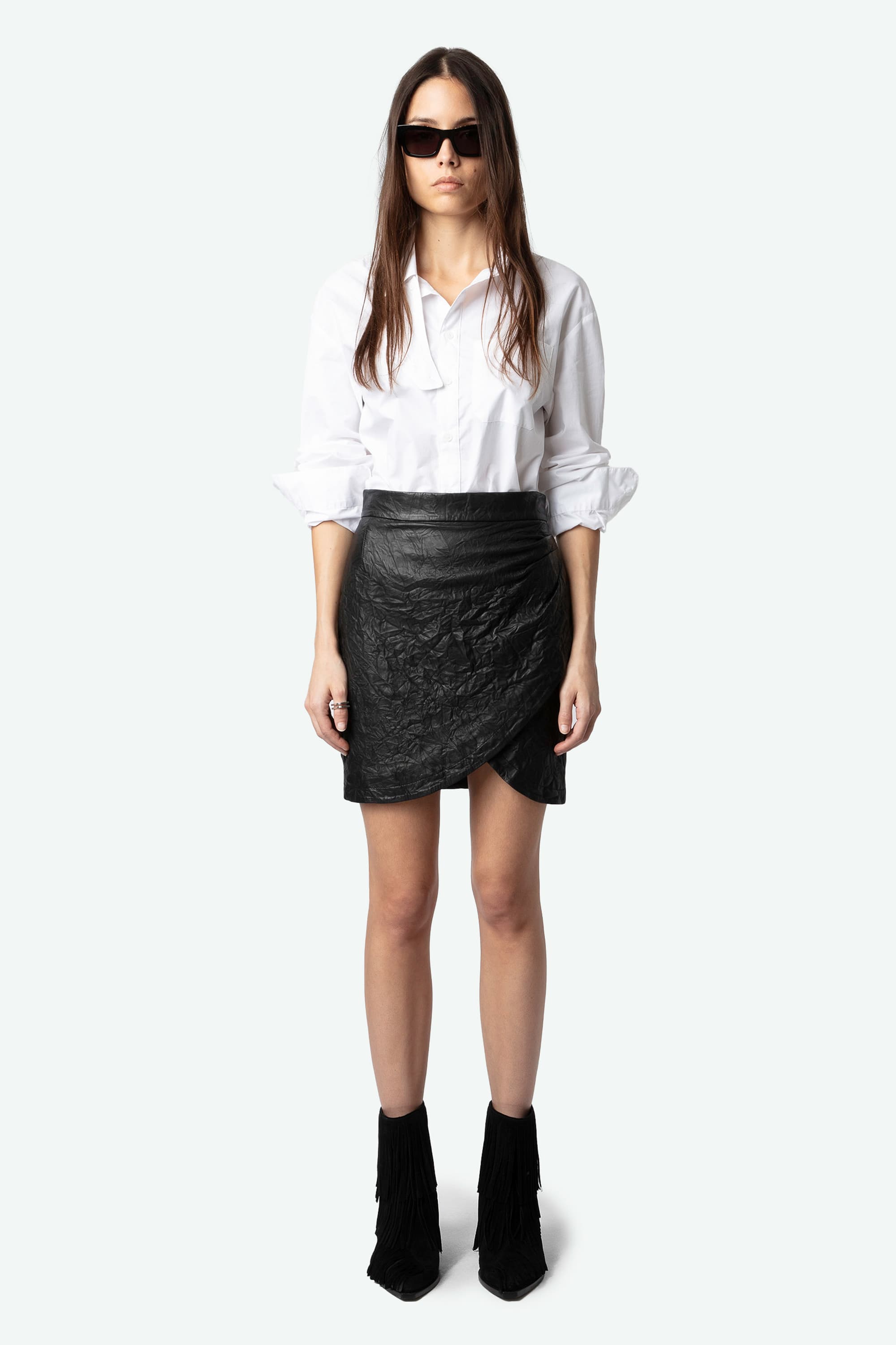 Cara Fringes Suede Ankle Boots