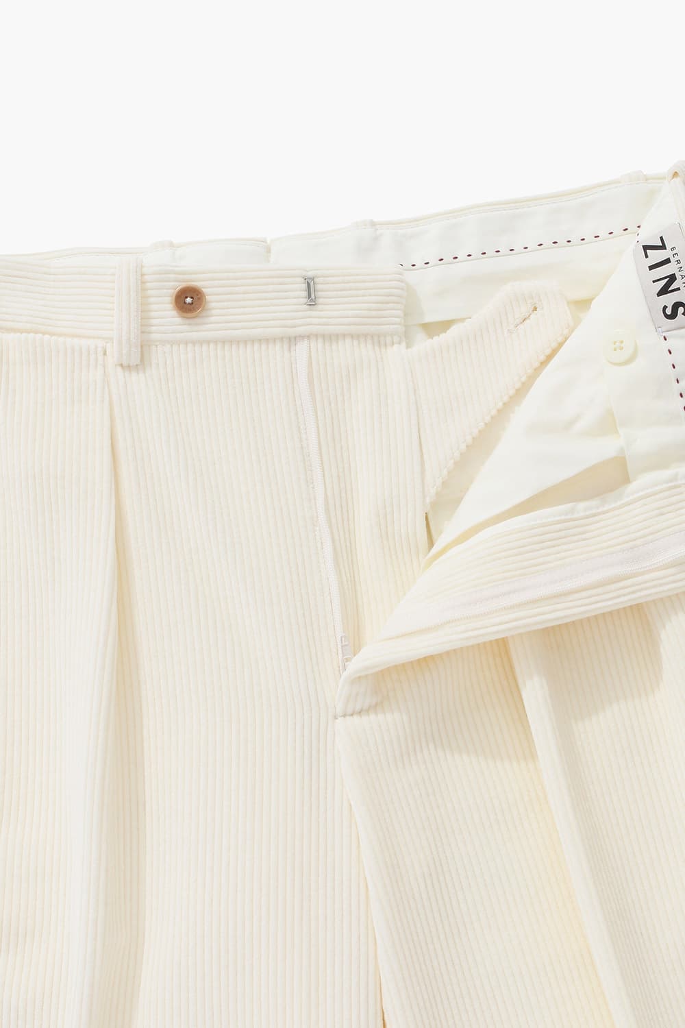 코튼 믹스 BAC J 바지 라이트 베이지 QE4FMBZPT103Q12