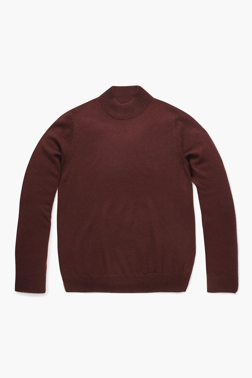 캐시미어 100 MOCK 니트 버건디 RE4FMMAKN804R46