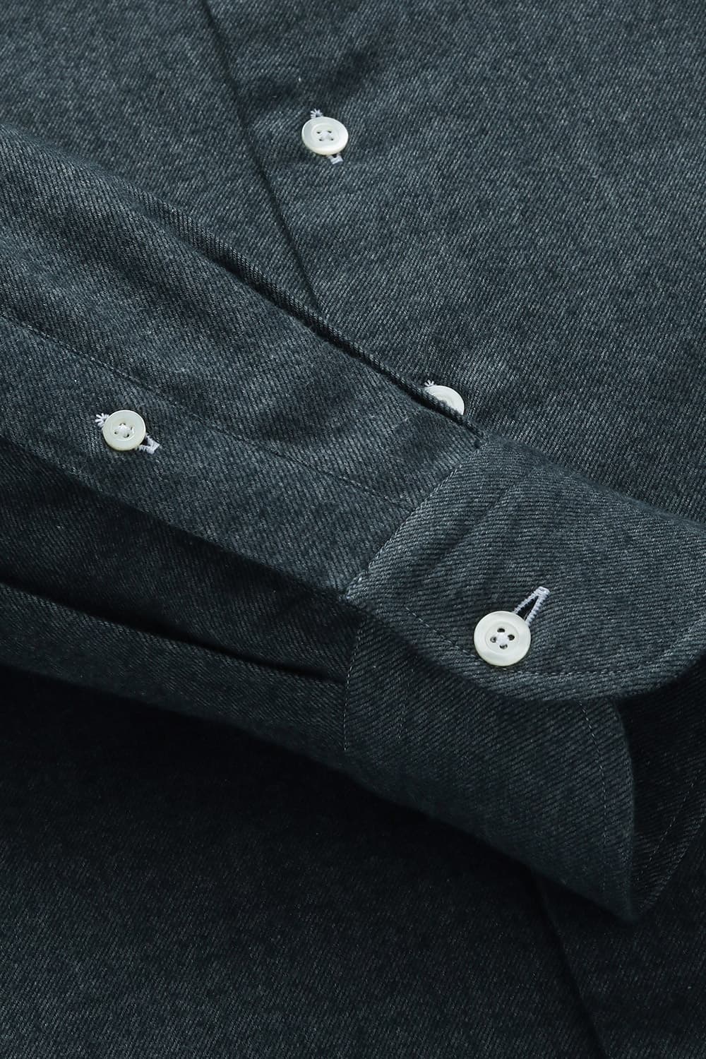 코튼 100 SOLID TWILL 셔츠 다크 그레이 RE4FMBASH304R98