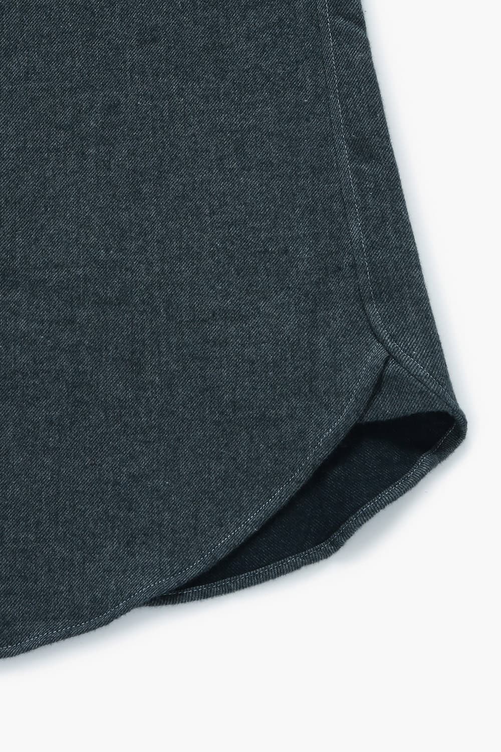 코튼 100 SOLID TWILL 셔츠 다크 그레이 RE4FMBASH304R98