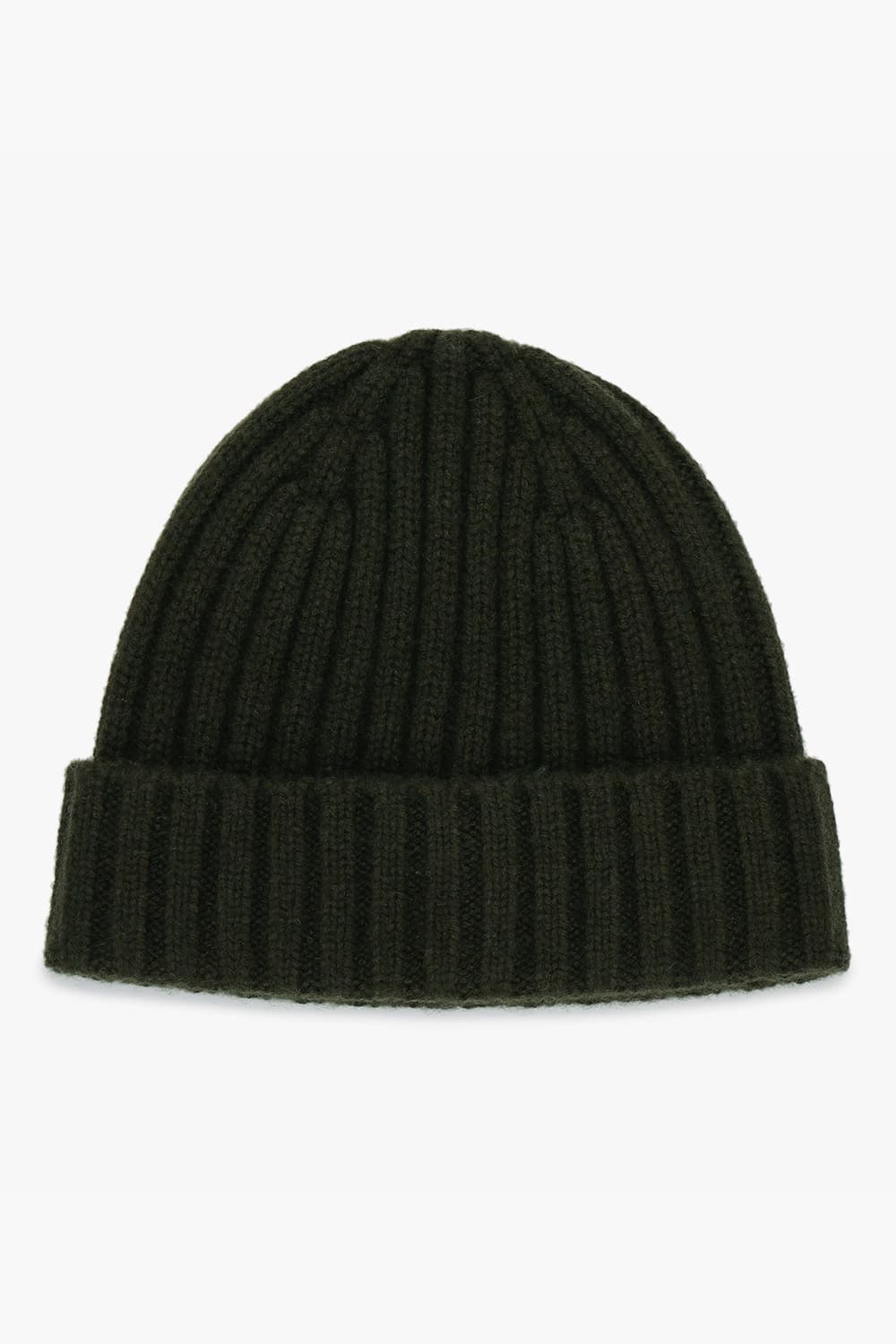 울 믹스 CASHMERE BEANIE 모자 카키 QE4FMHTHT103Q79