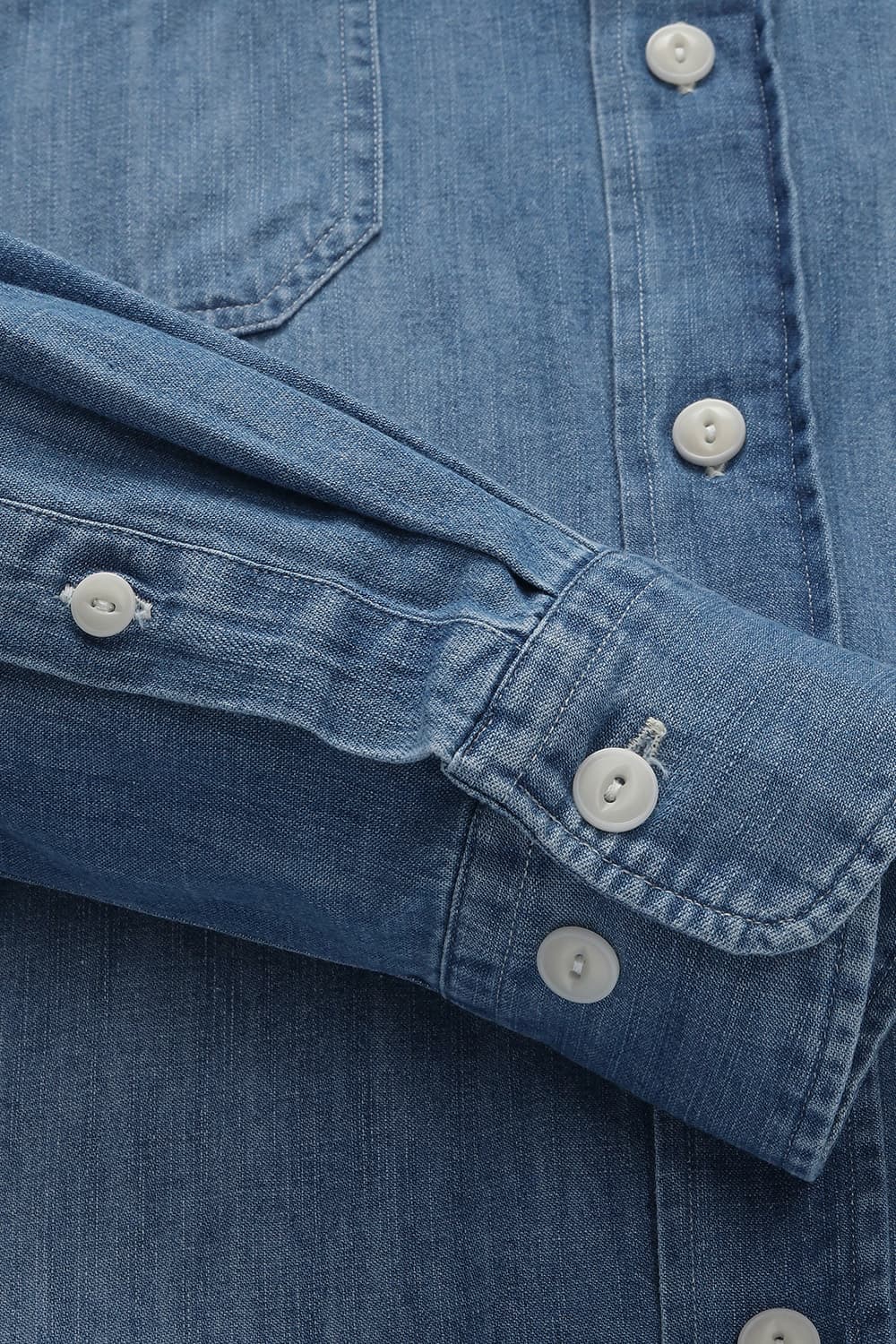 코튼 100 POCKET 셔츠 블루 QE4FMHTSH113Q64