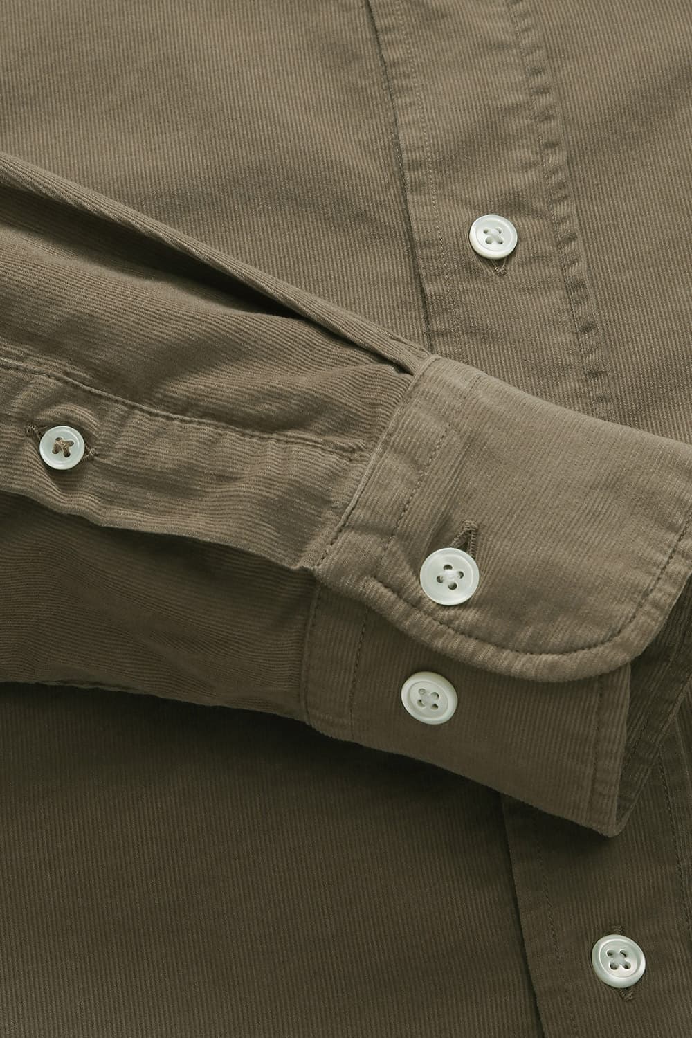 코튼 100 PITT PAT 셔츠 브라운 QE4FMHTSH110Q85