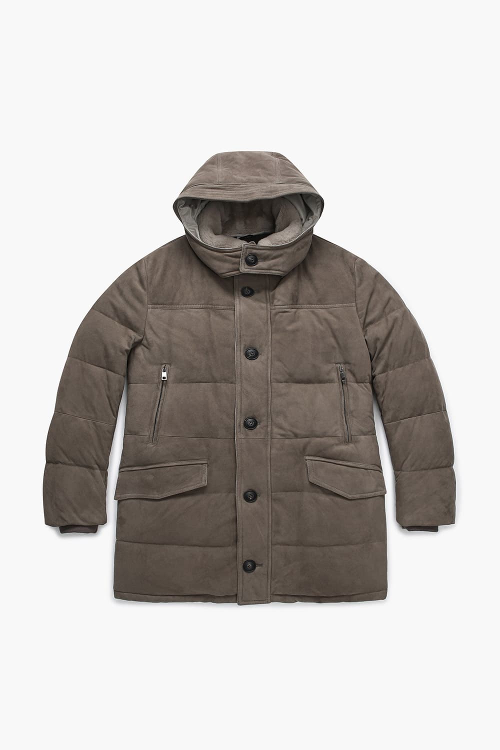 염소 스킨 Suede jumper 다크브라운 점퍼 RE4FMMALE803R86