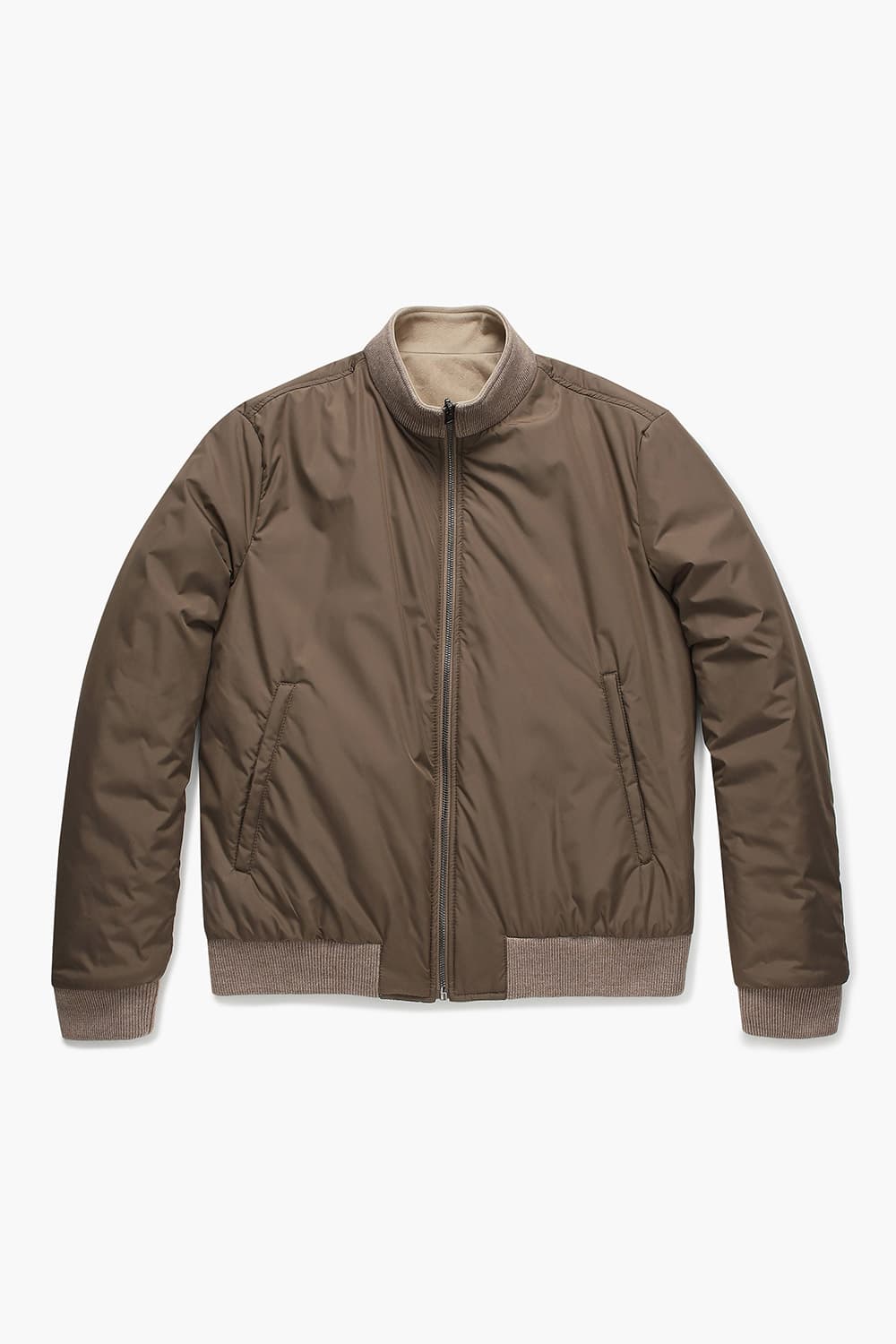 램스킨 Reversible blouson 베이지 점퍼 RE4FMMALE802R80