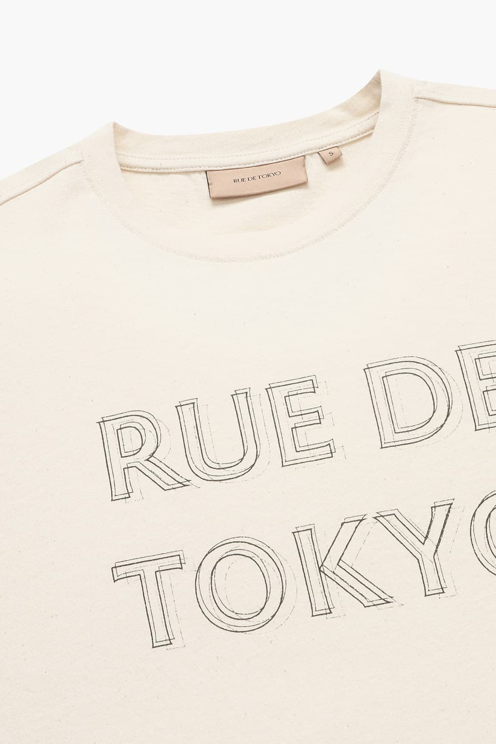 면 100 TOKE 티셔츠 아이보리 QE4FMRDTE102Q12