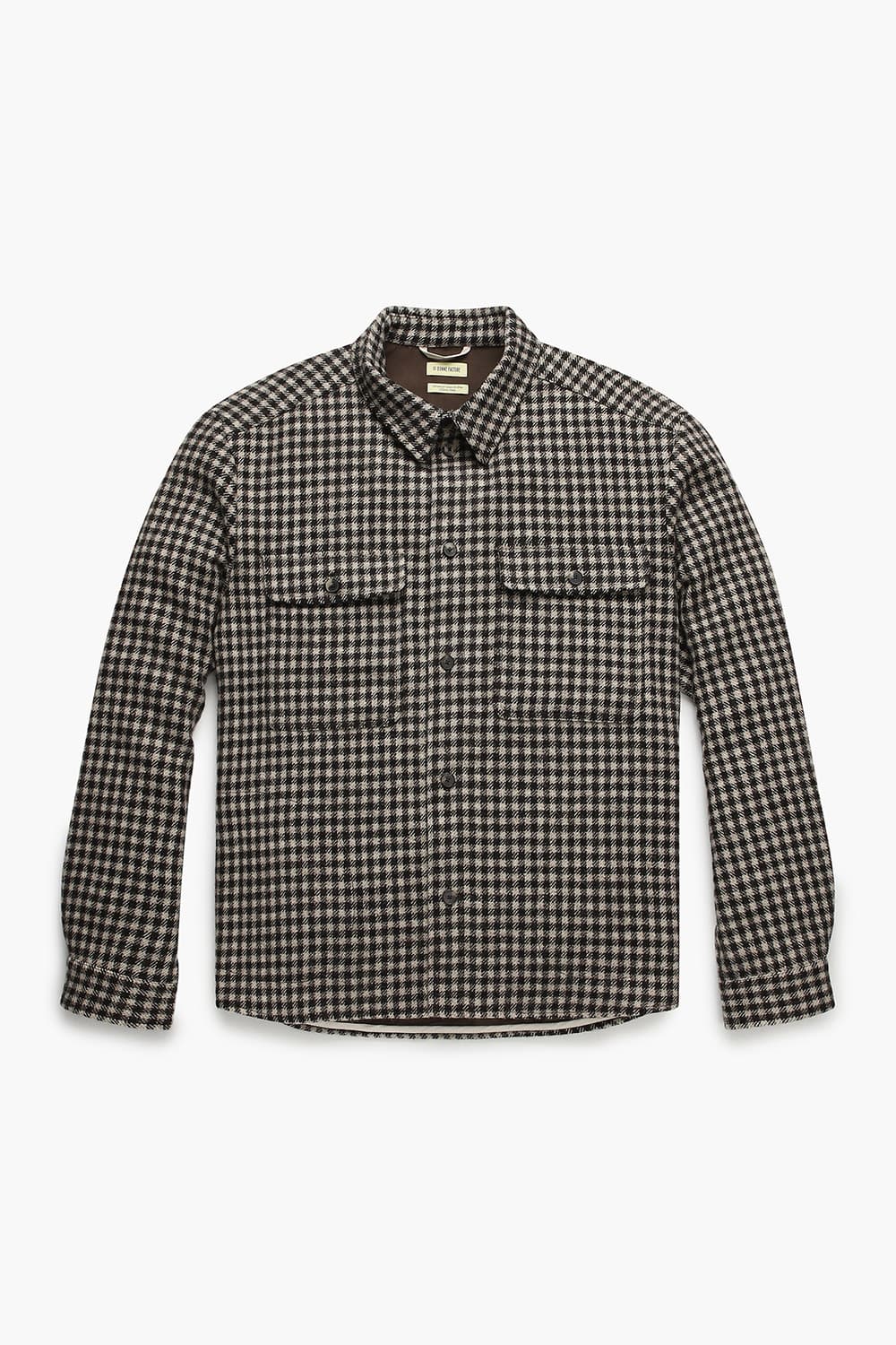 [기간한정] 울100 OVERSHIRT 브라운 아우터 QE4FMDBOT101Q85