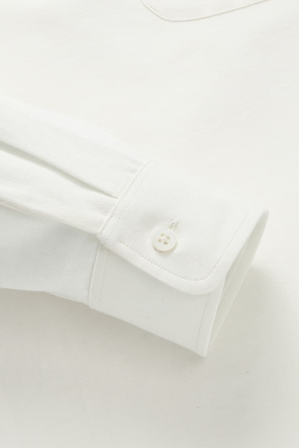 코튼 마 믹스 BAND COLLAR POPOVER SHIRT 화이트 셔츠 QE4FMDBSH102Q08