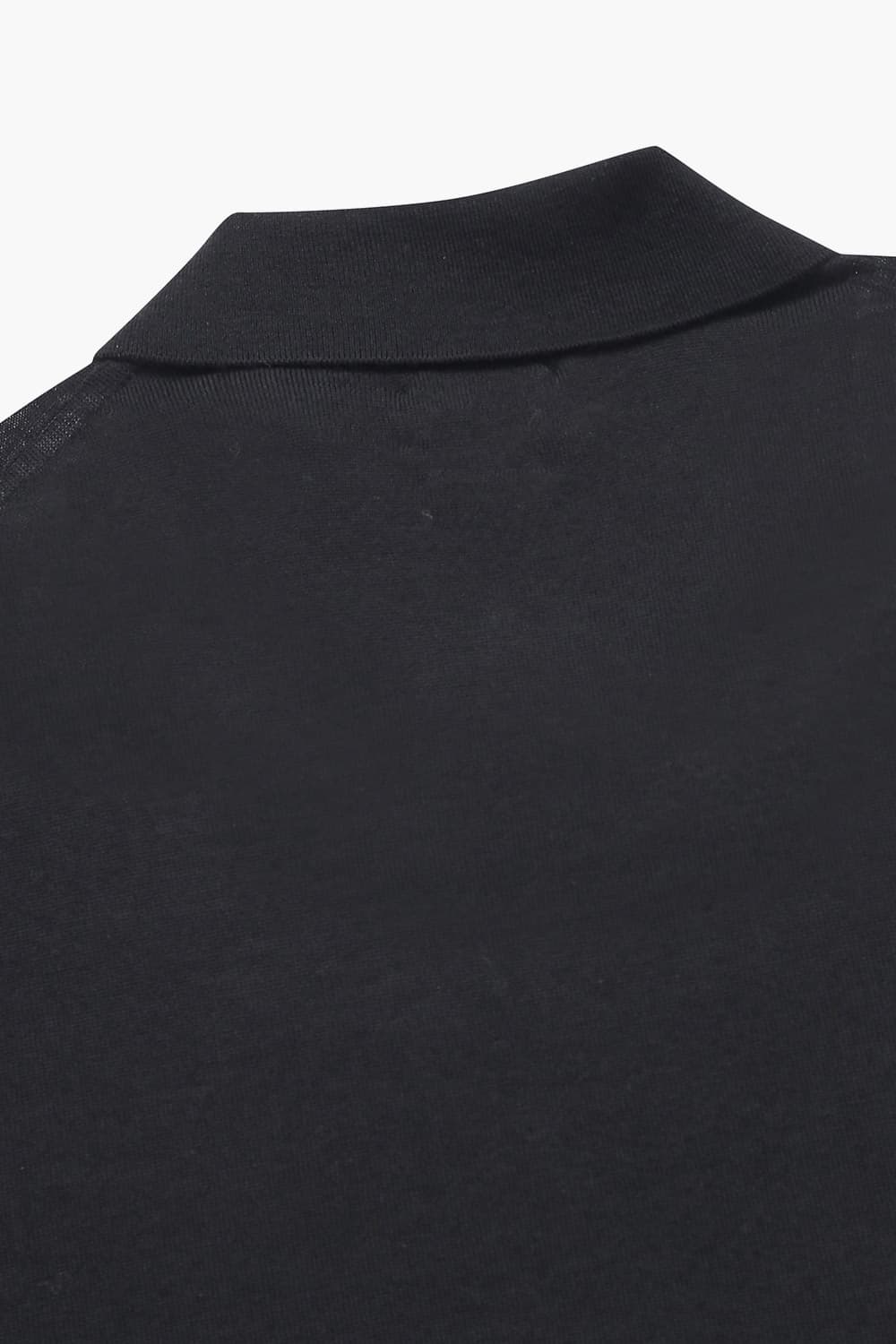 울100 MERINO POLO 블랙 니트 QE4FMHTKN101Q99