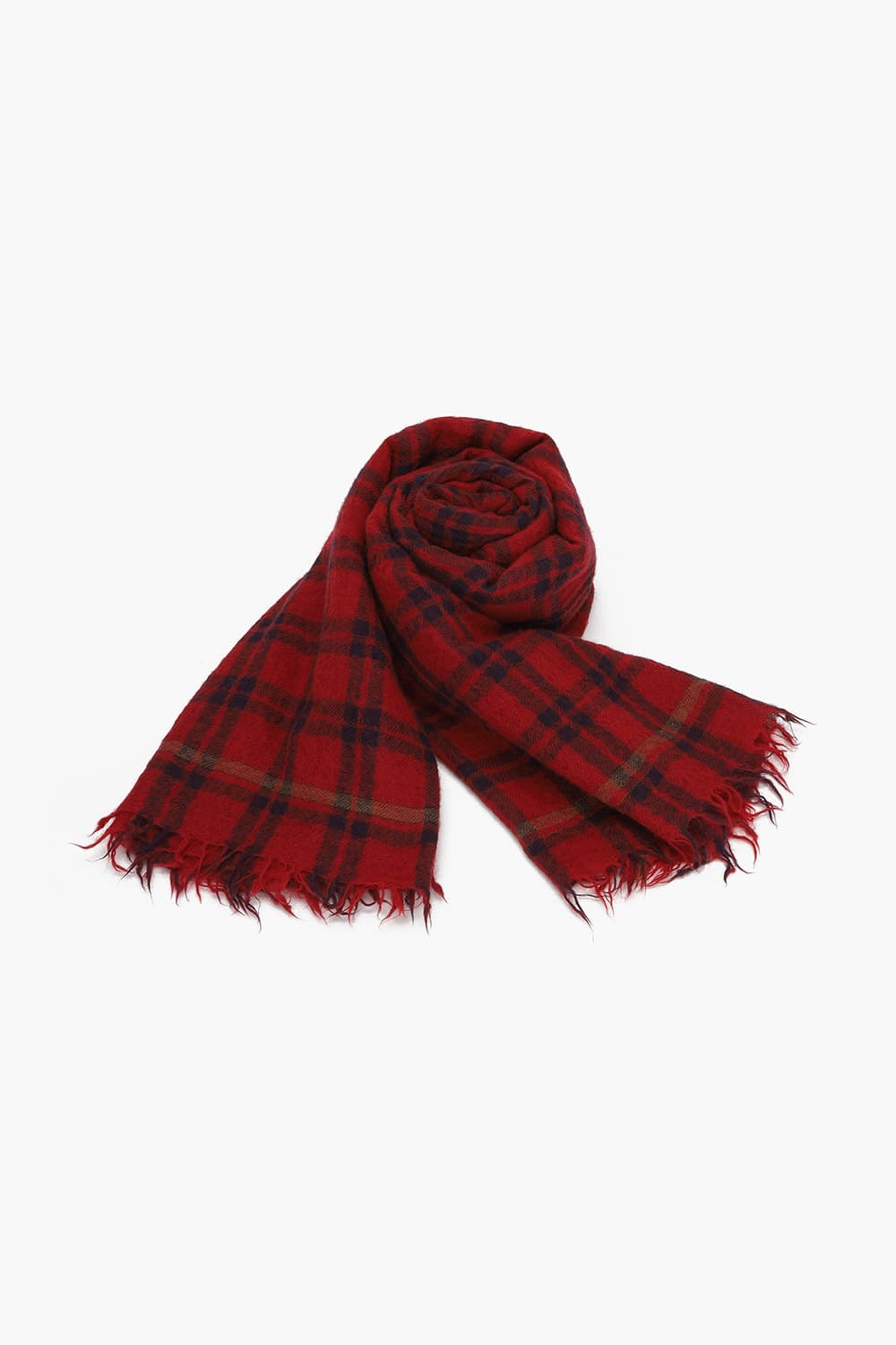 울100 BUFFALO CHECK SCARF 레드 머플러 QE4FMHTSC102Q44