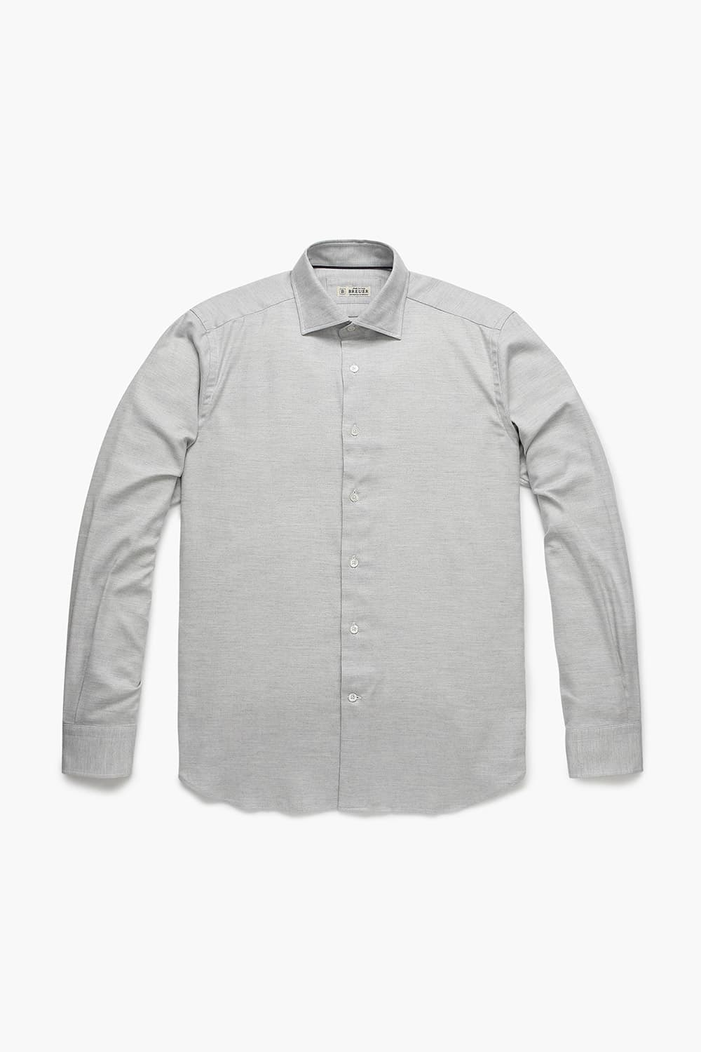 면 믹스 Solid Herringbon Flanelle그레이 셔츠 RE4FMBASH306R92