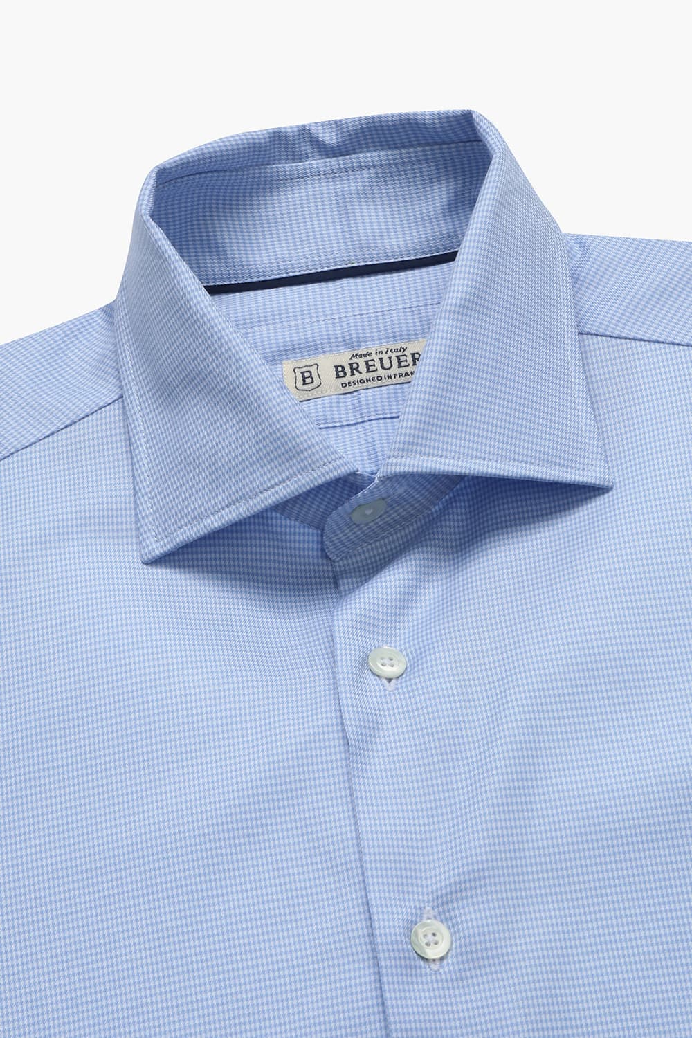 면100 Micro Houndthooth블루 셔츠 RE4FMBASH303R63