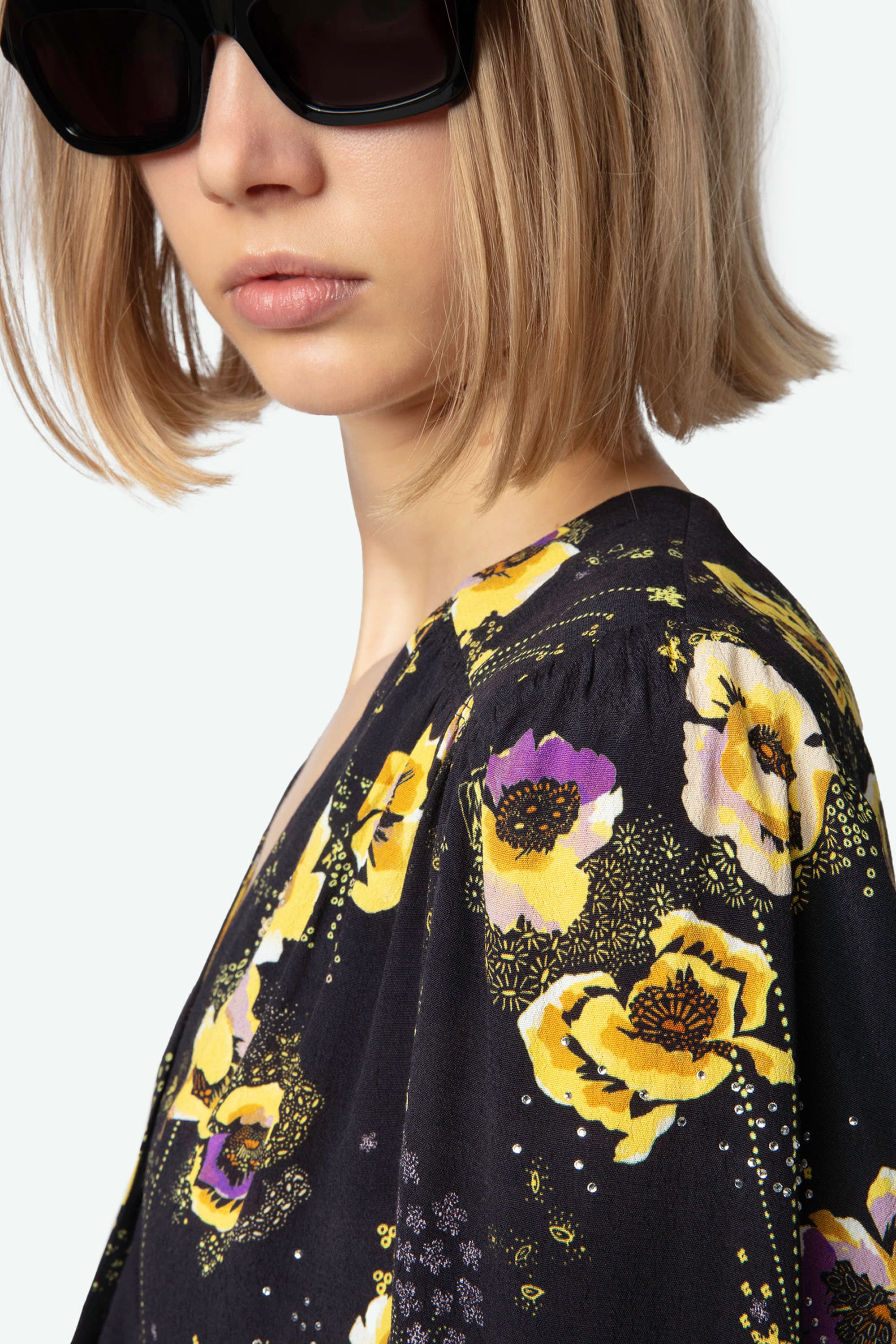 Turin Flower Strass Shirt