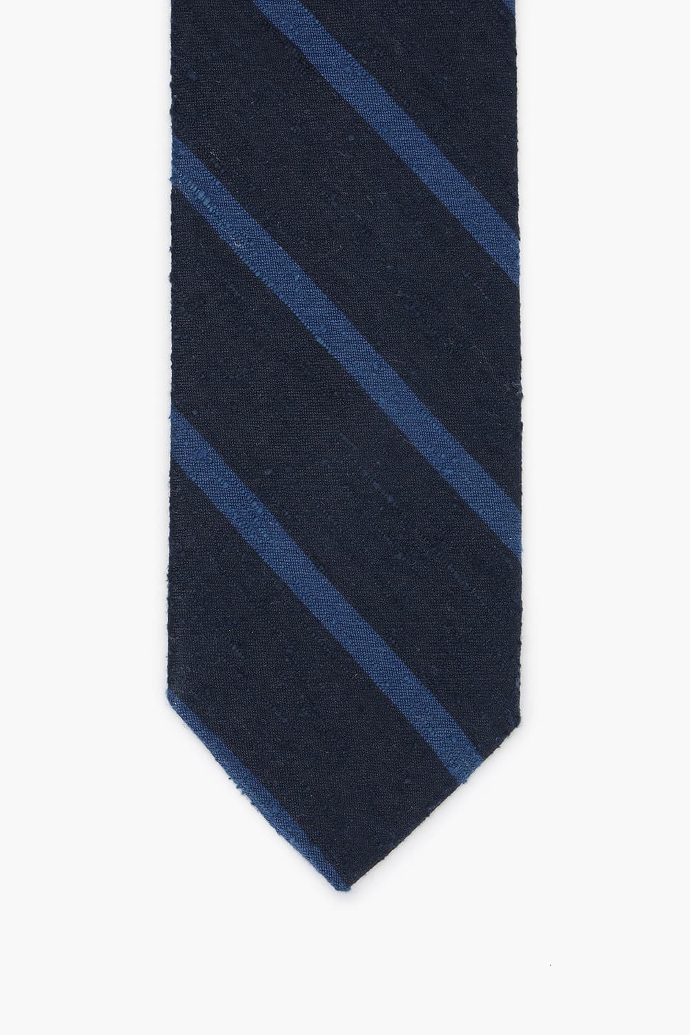 실크100 네이비 블루사선 넥타이 RD7SMBBTI410R64