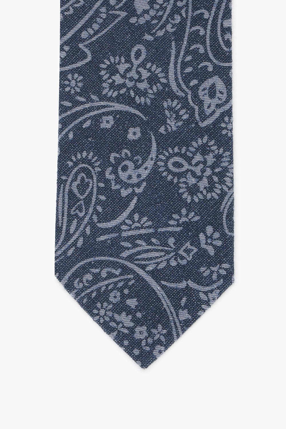 실크 혼방 기하학 패턴 넥타이 02367P708504