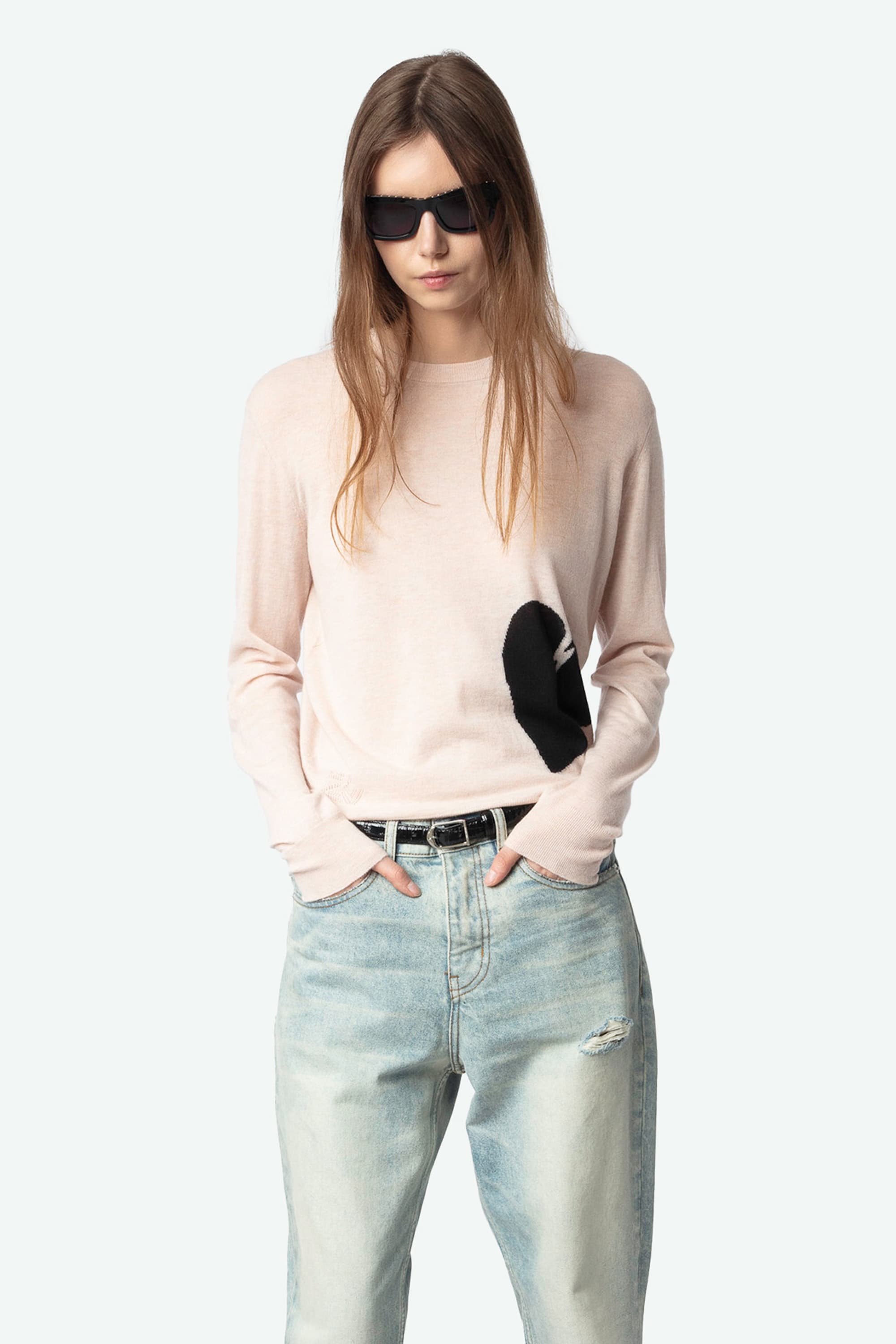 [특가] Pravis Heart Cashmere Knit